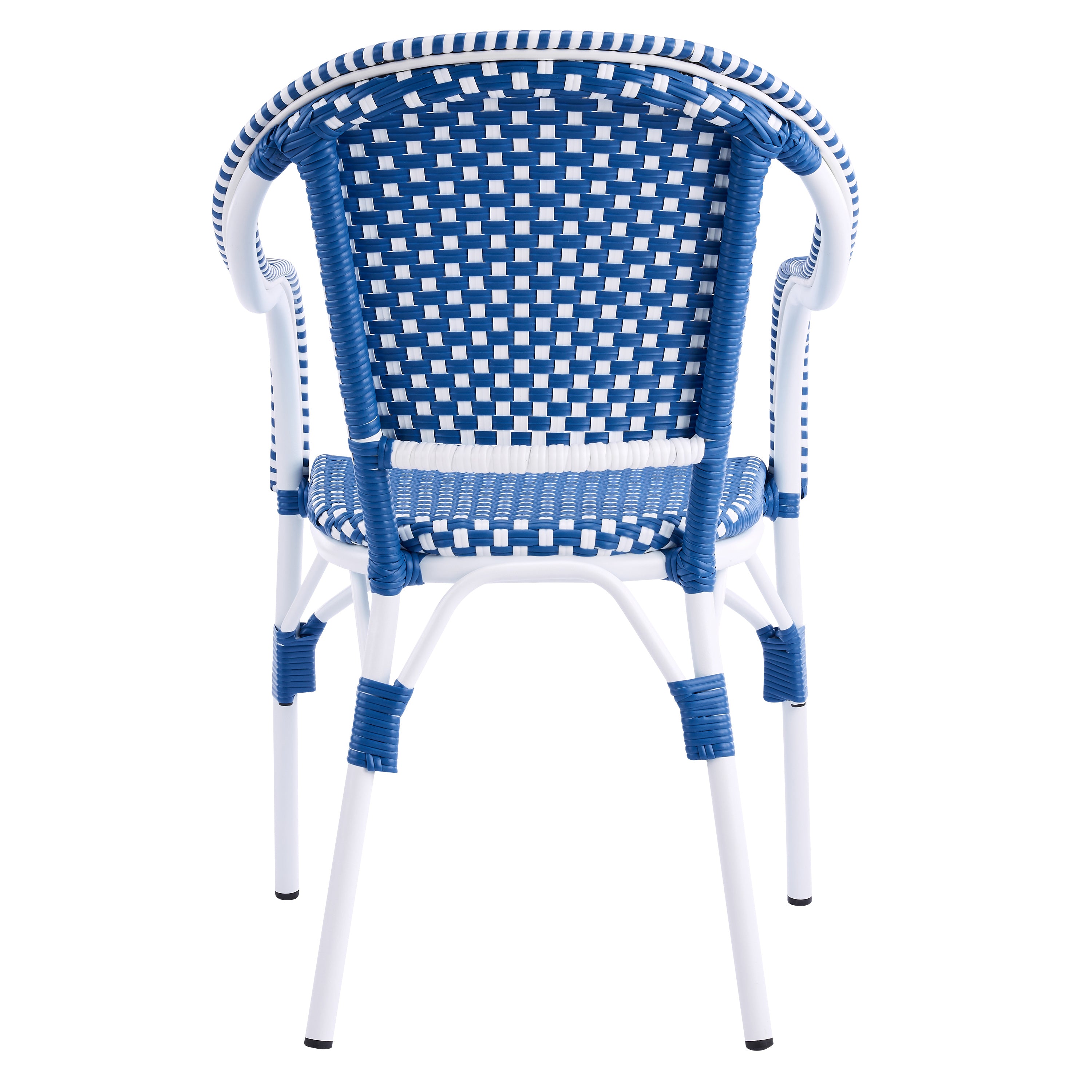 French Bistro Wicker Outdoor Dining Chair, Set of 2