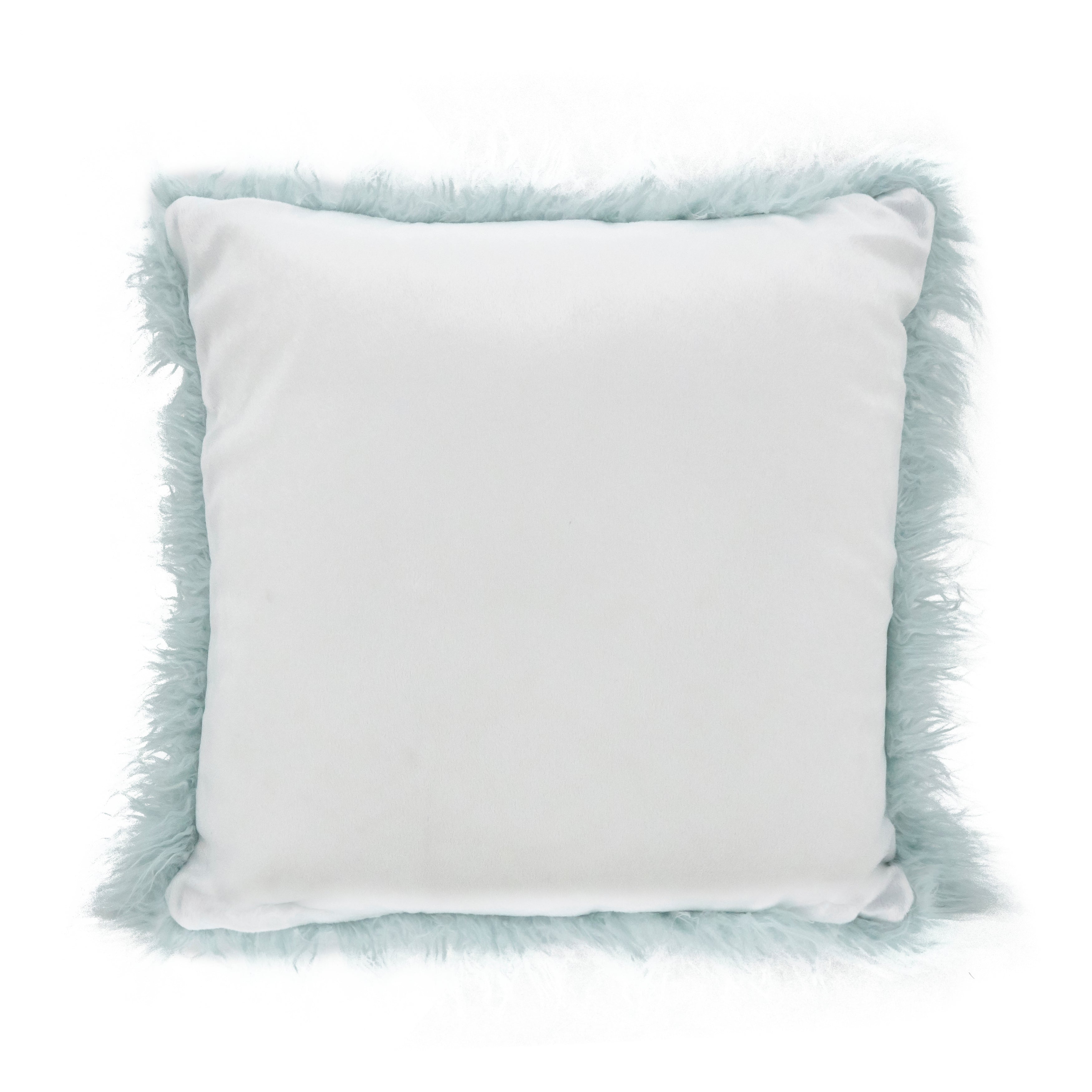 Mongolian Faux Fur Poly Filled Throw Pillow
