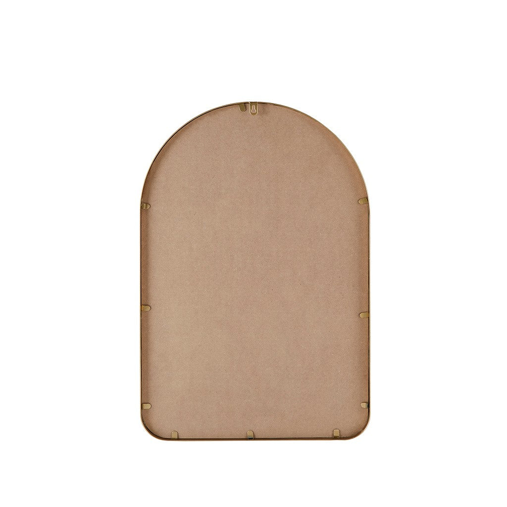 Arched Metal Floral Wall Mirror