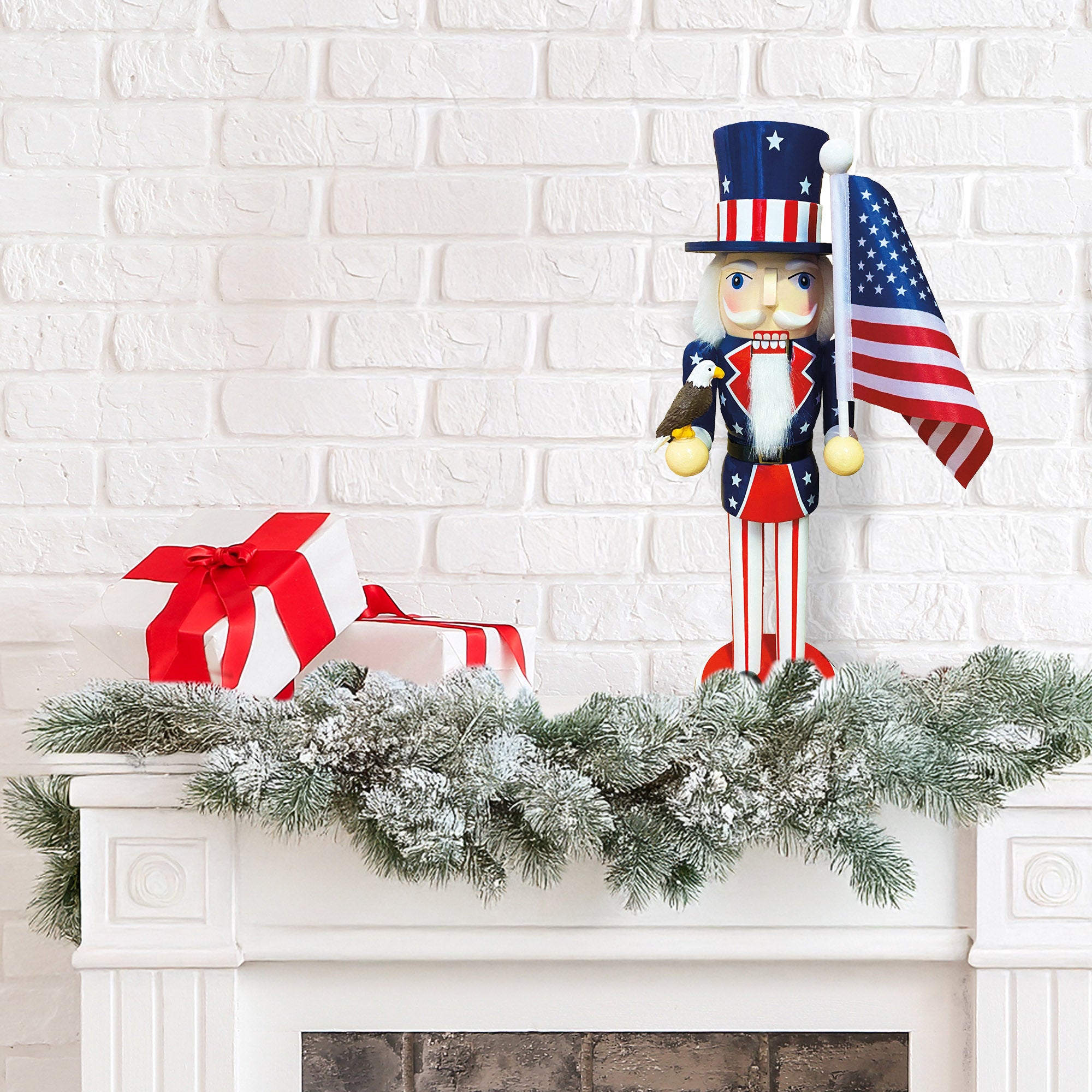 Stars & Stripes Nutcracker, 14"