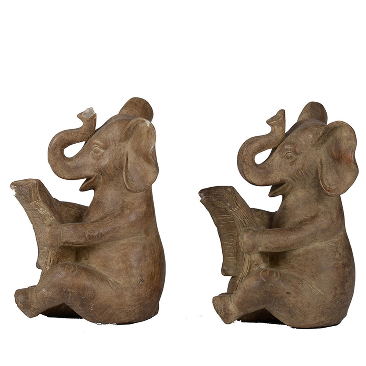 Elephant Bookends, Set of 2