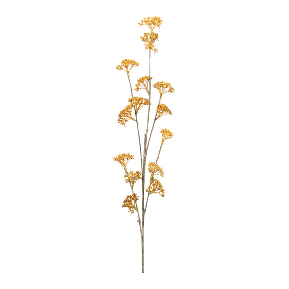 Golden-Patrina-Spray-(set-of-12)-Yellow-Faux-Florals