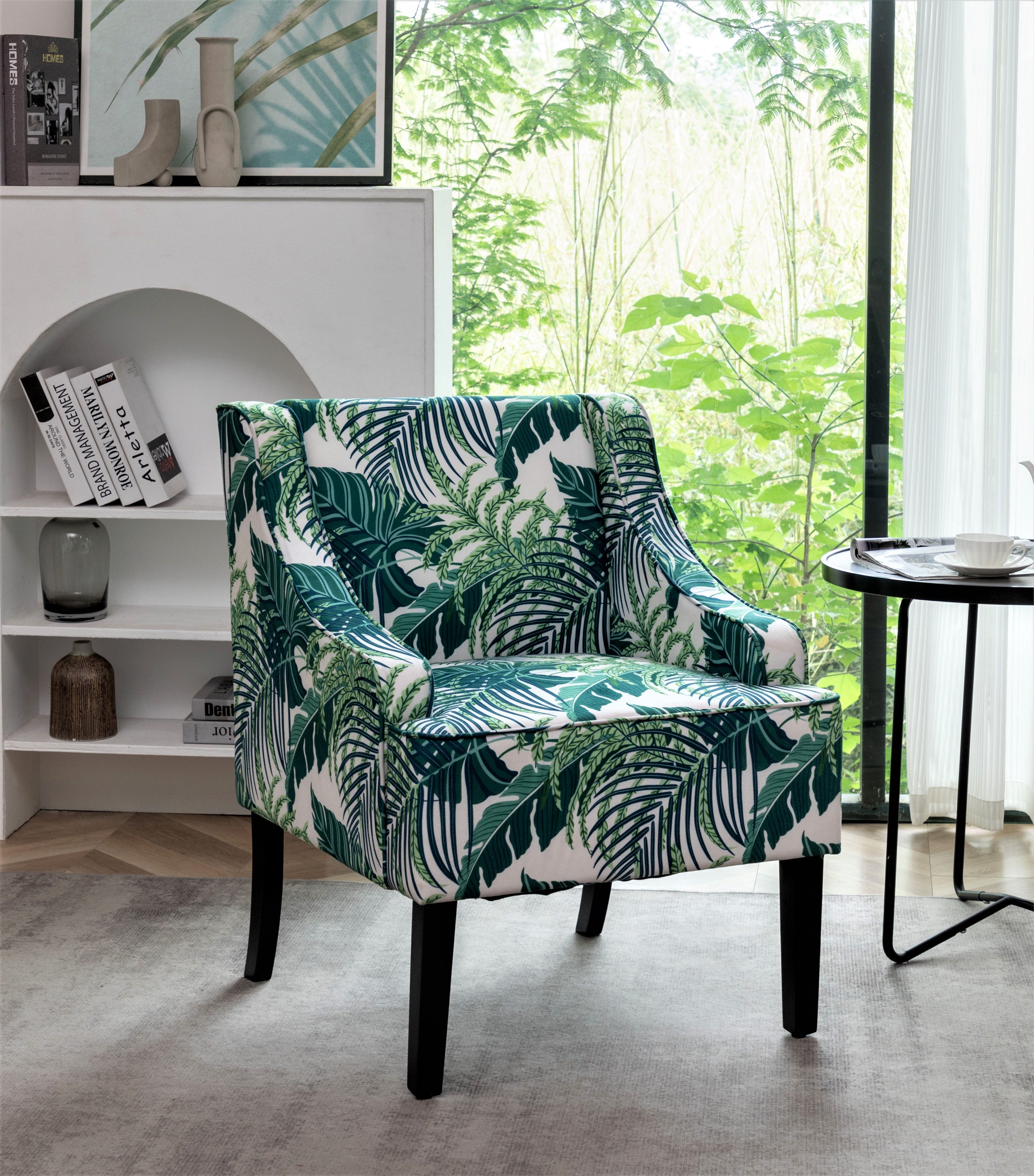 Versatile Palm Upholstered Side Chair
