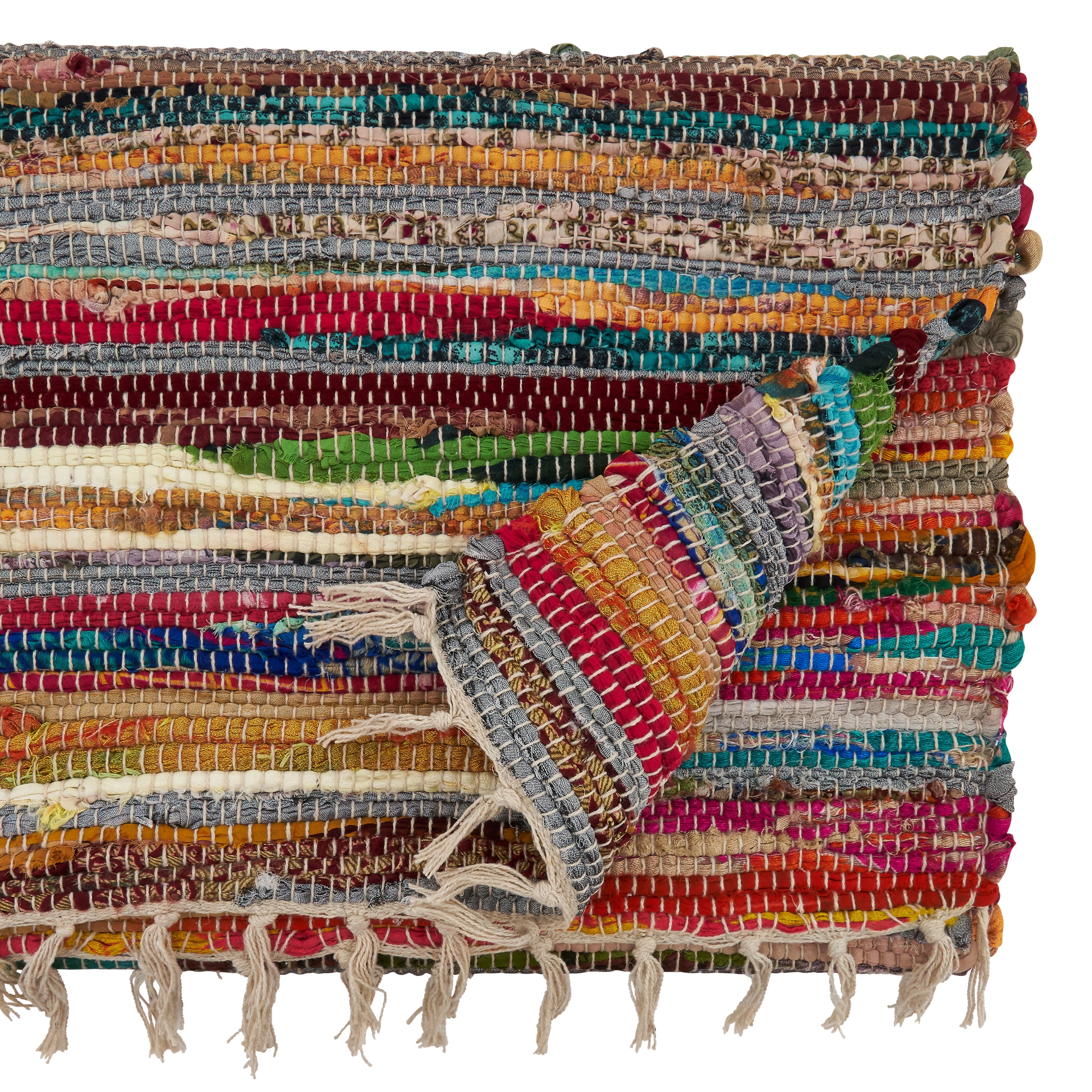 Multi-Colored Chindi Table Runner