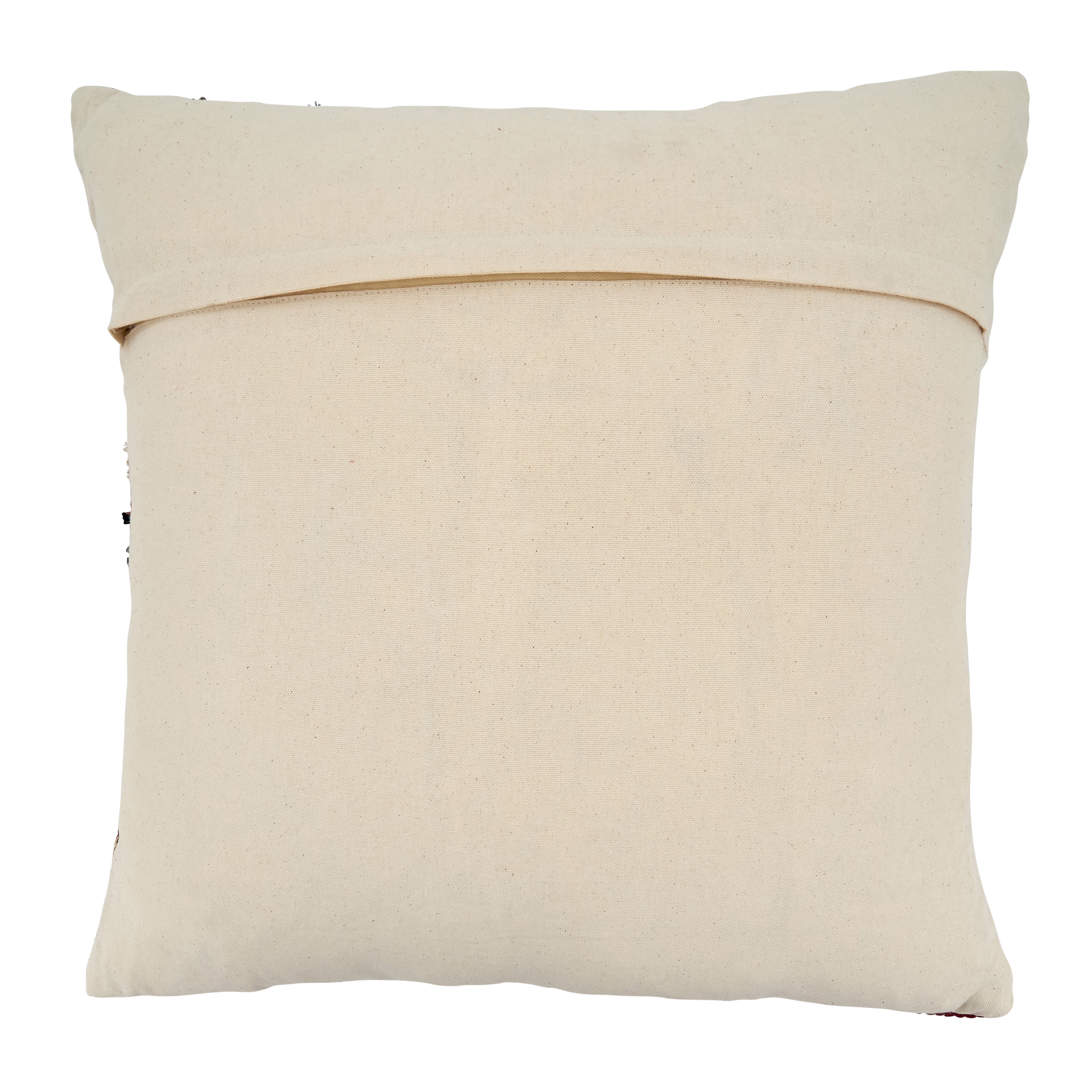 Multi-Colored Chindi Throw Pillow