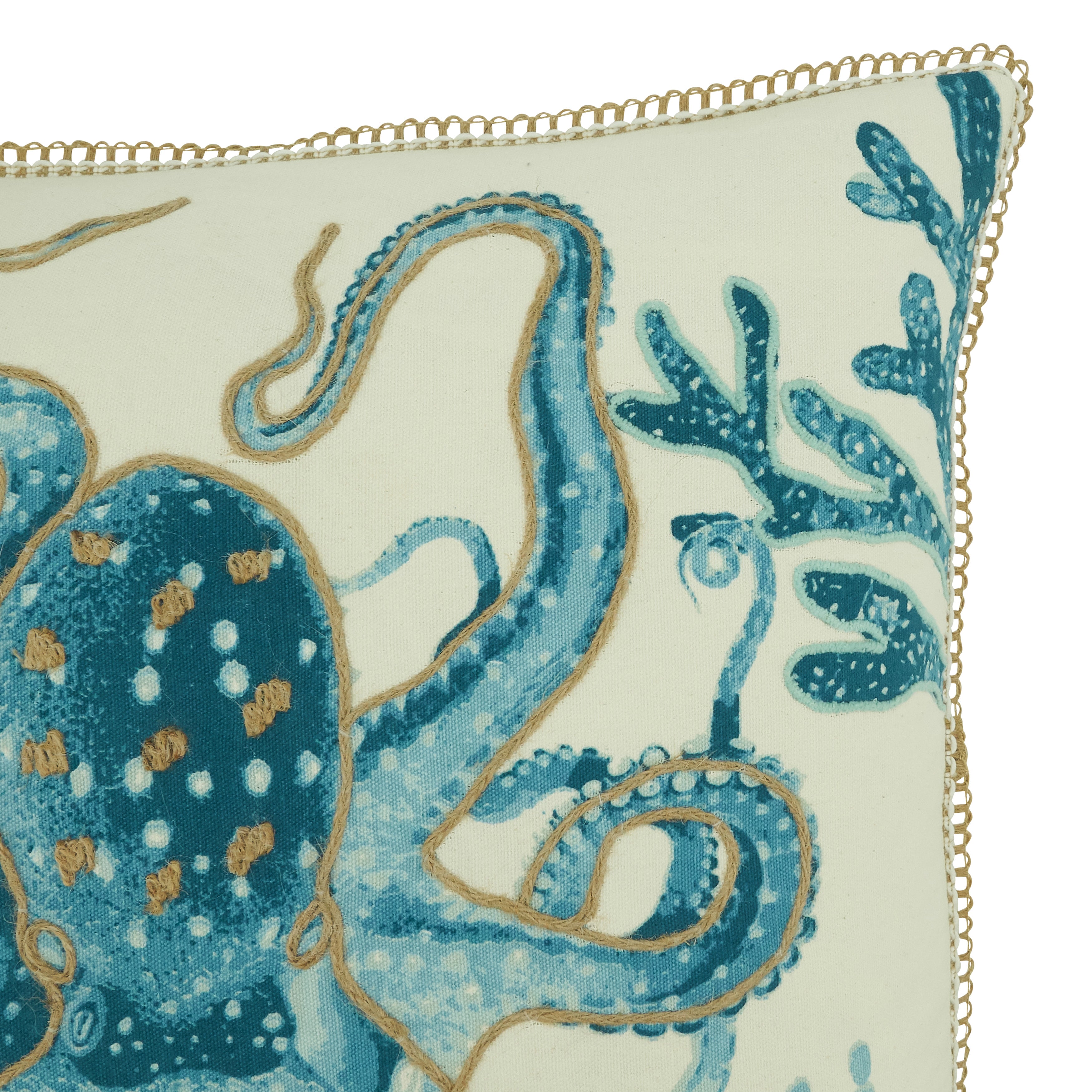 Poly Filled Octopus Throw Pillow