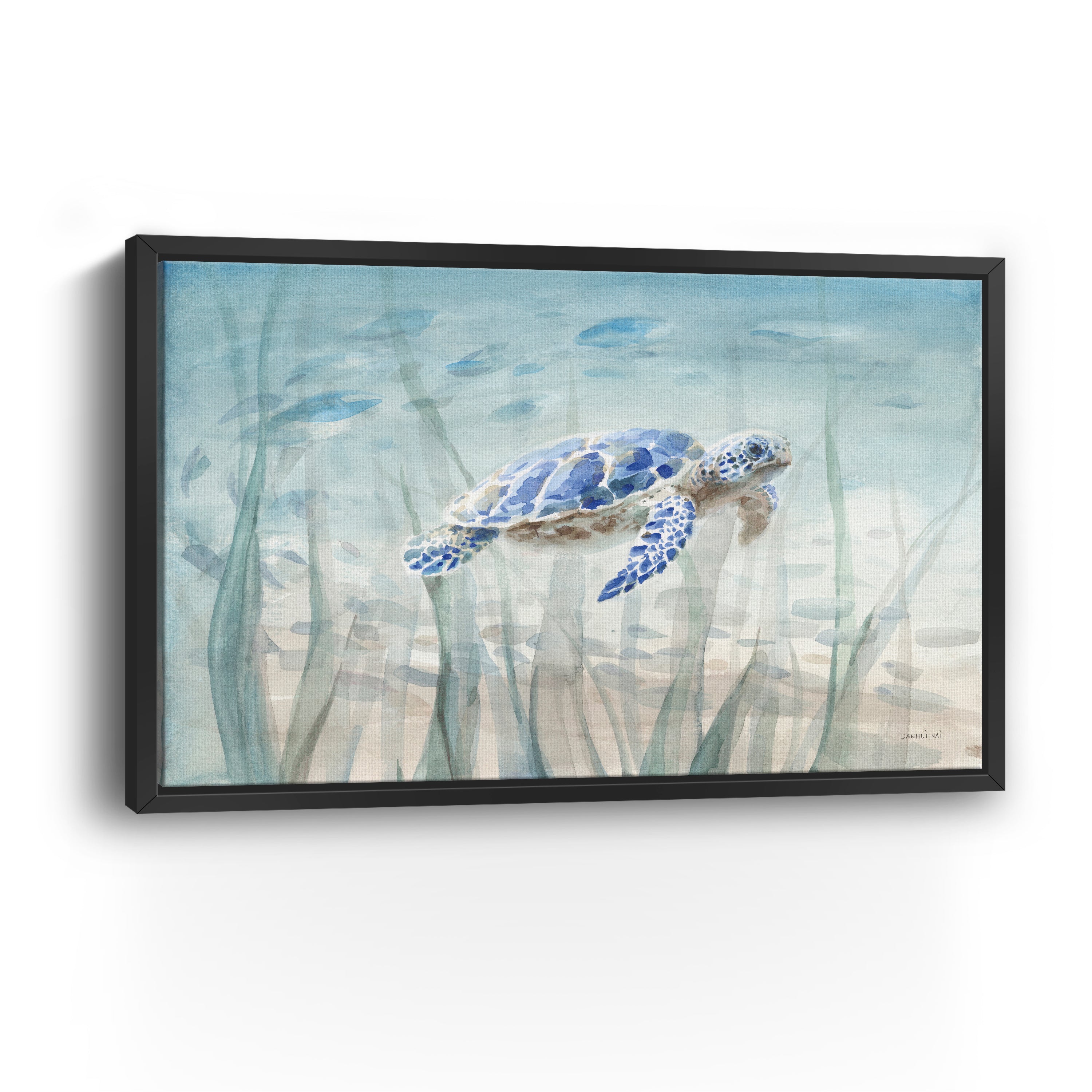 Undersea Turtle Canvas Giclee