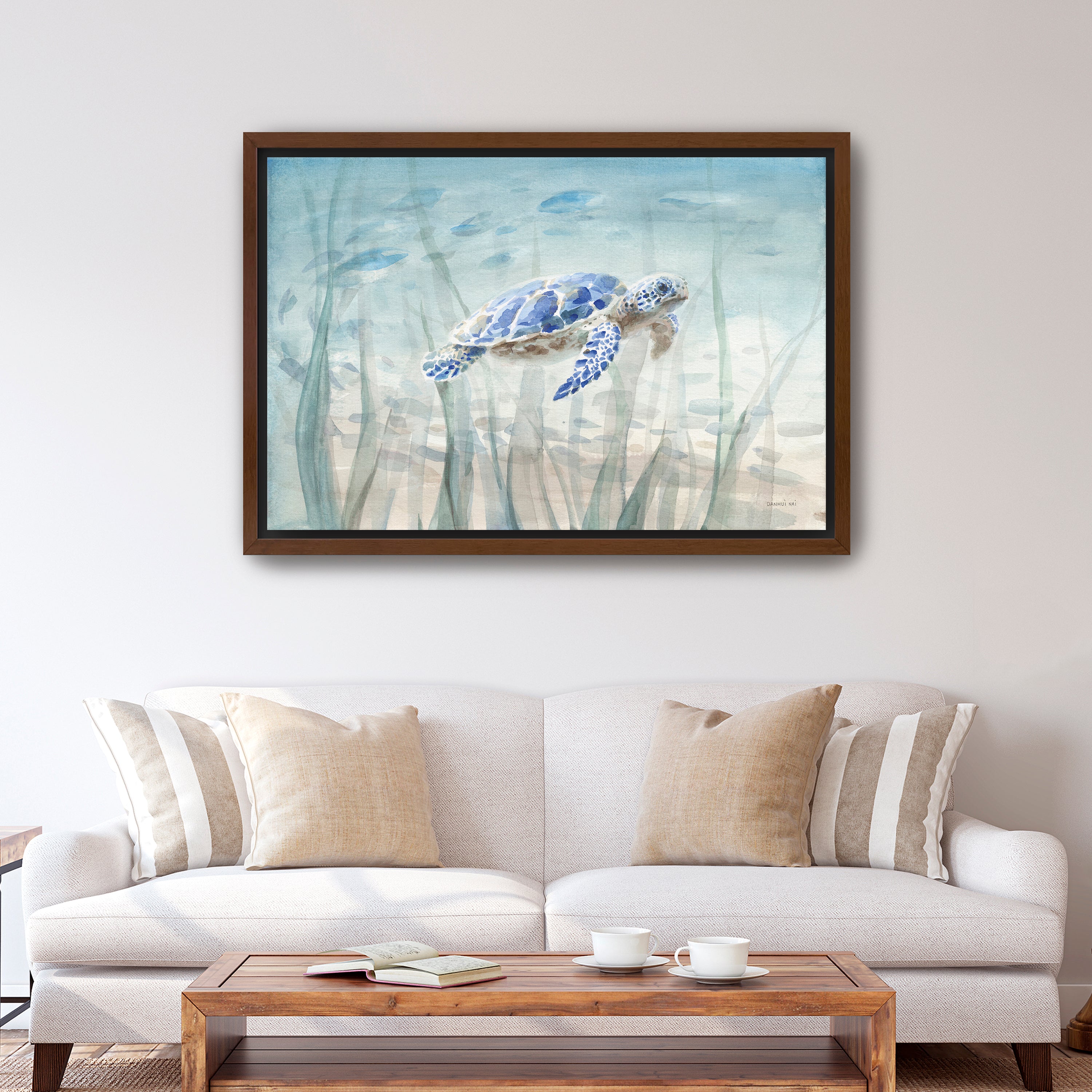 Undersea Turtle Canvas Giclee