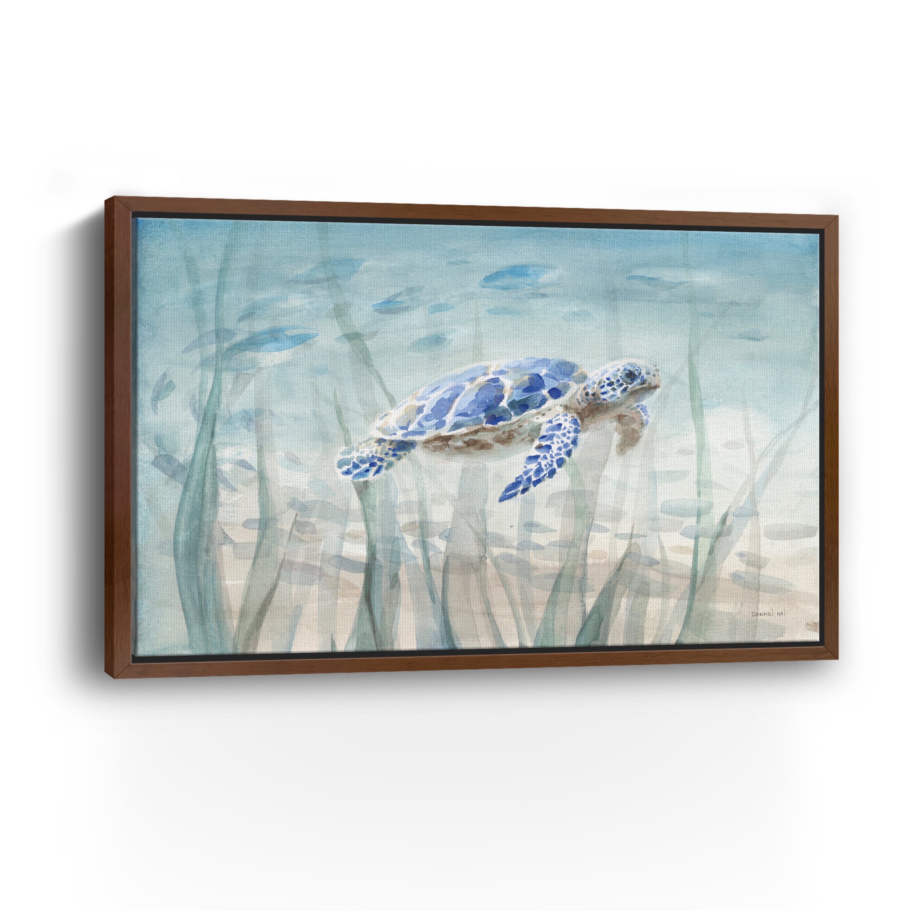 Undersea Turtle Canvas Giclee