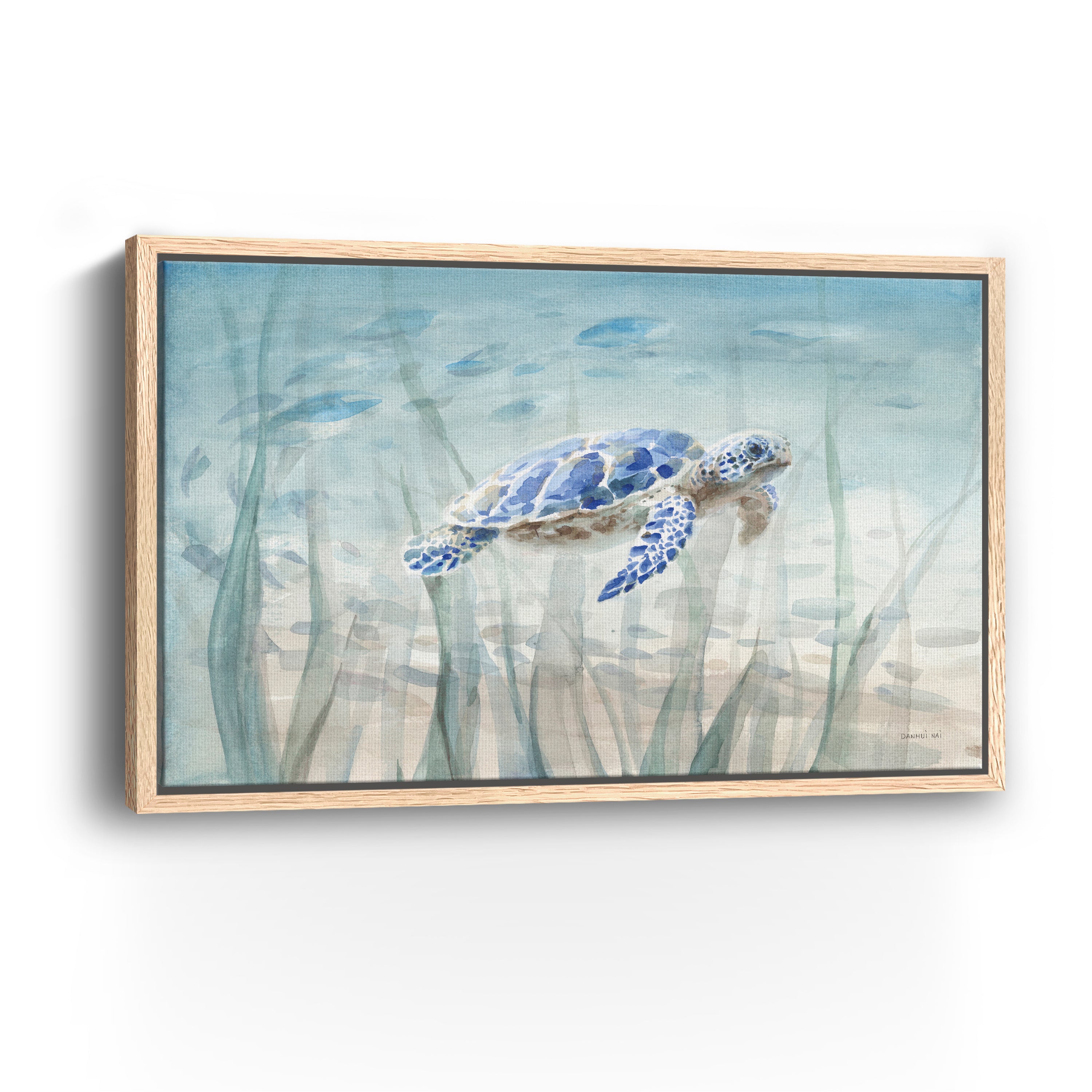 Undersea Turtle Canvas Giclee