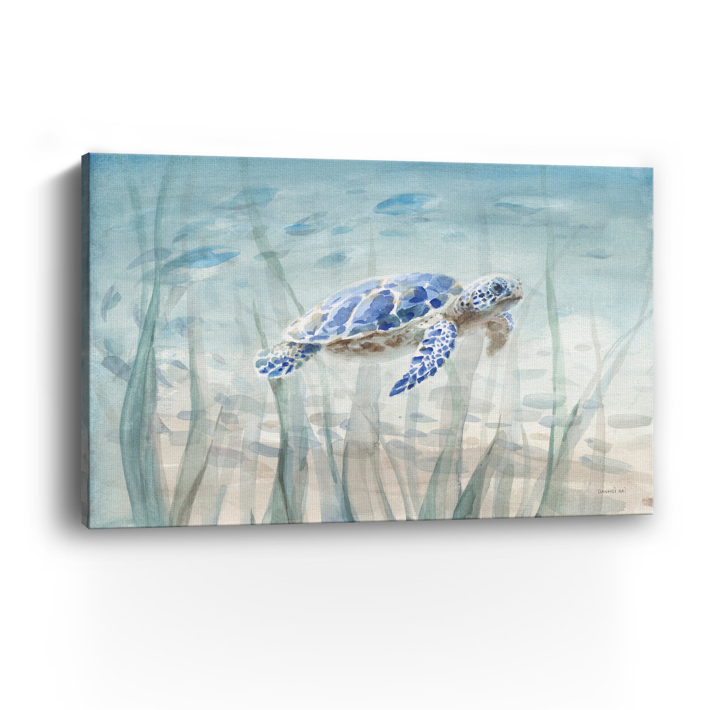 Undersea Turtle Canvas Giclee