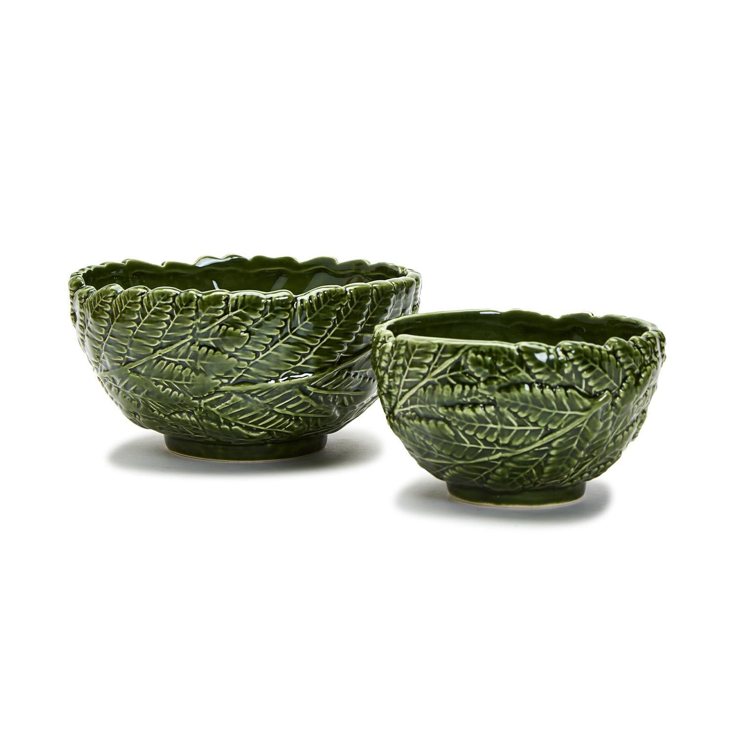 Fern Leaf Bowls, Set of 2