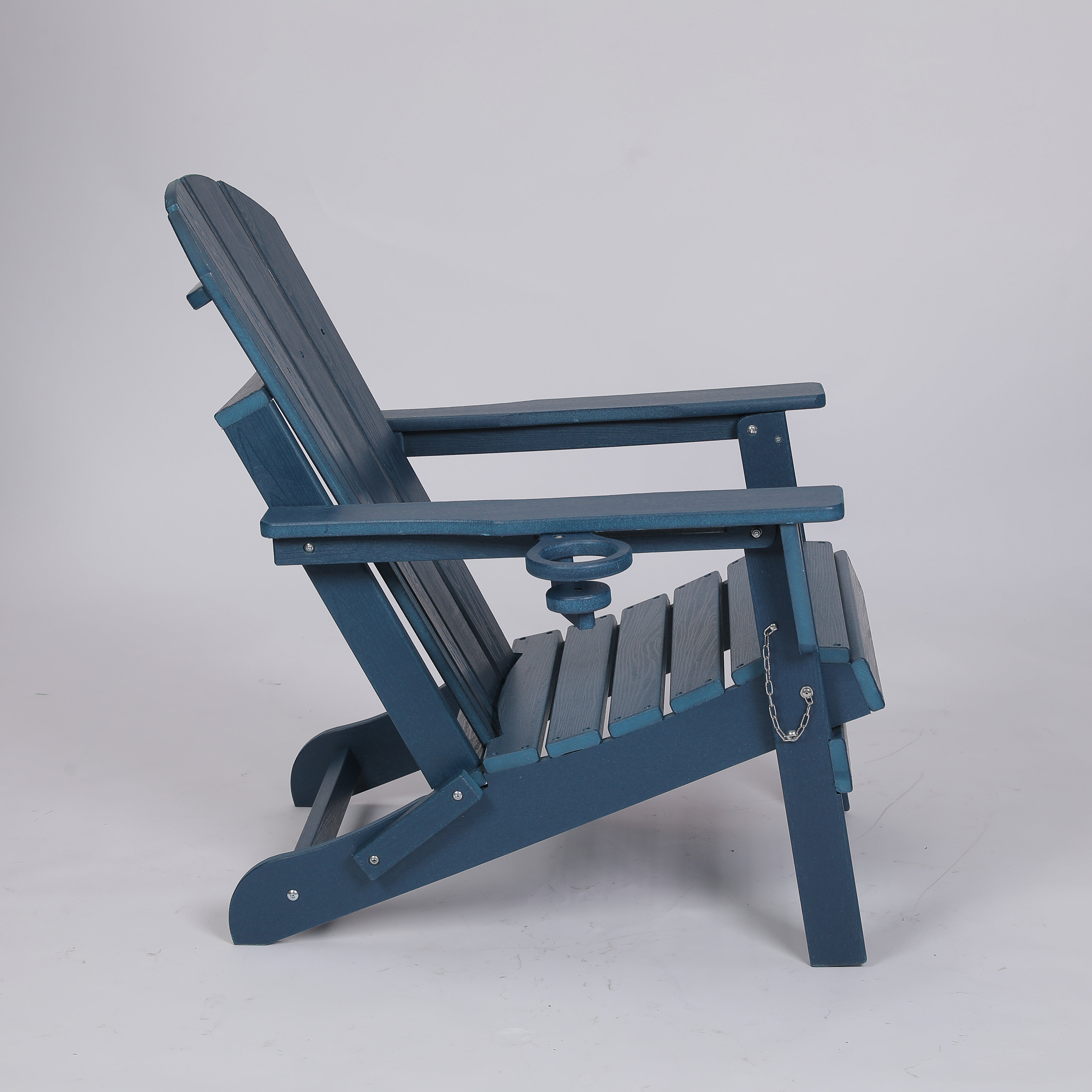 Composite Folding Adirondack Chair with Dual Cup Holder