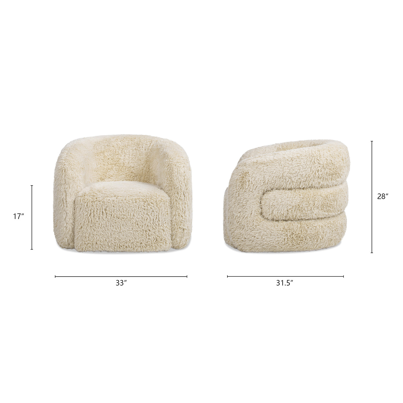 Upholstered Barrel Chair with Swivel Function