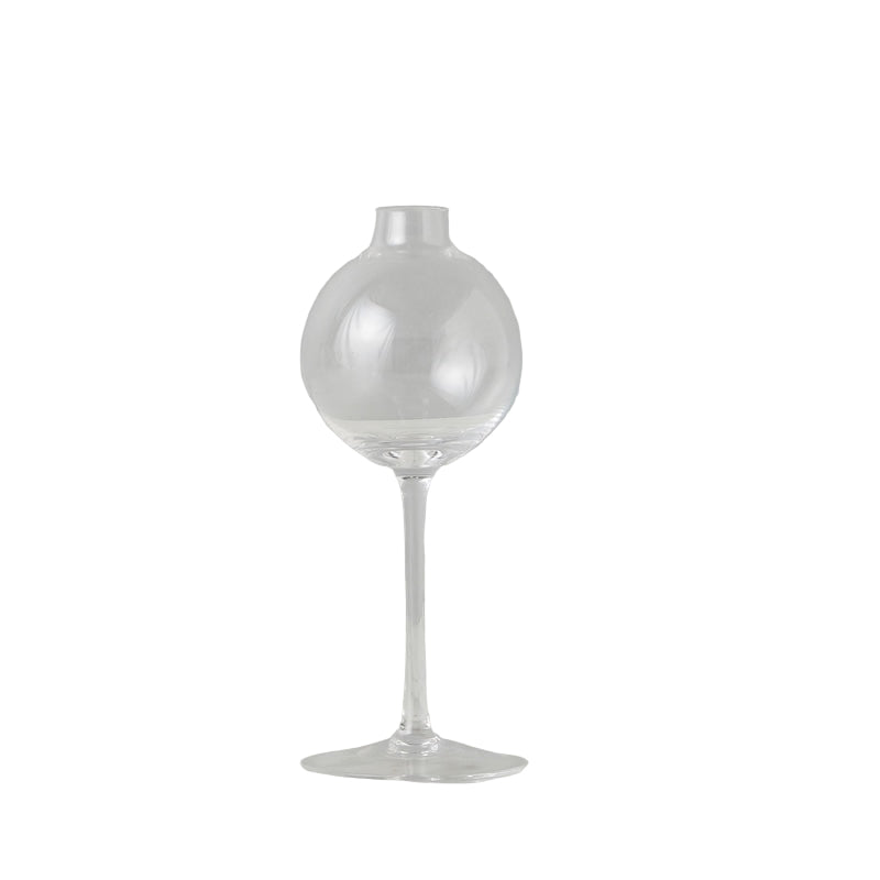 Clear Wine Glass Vase