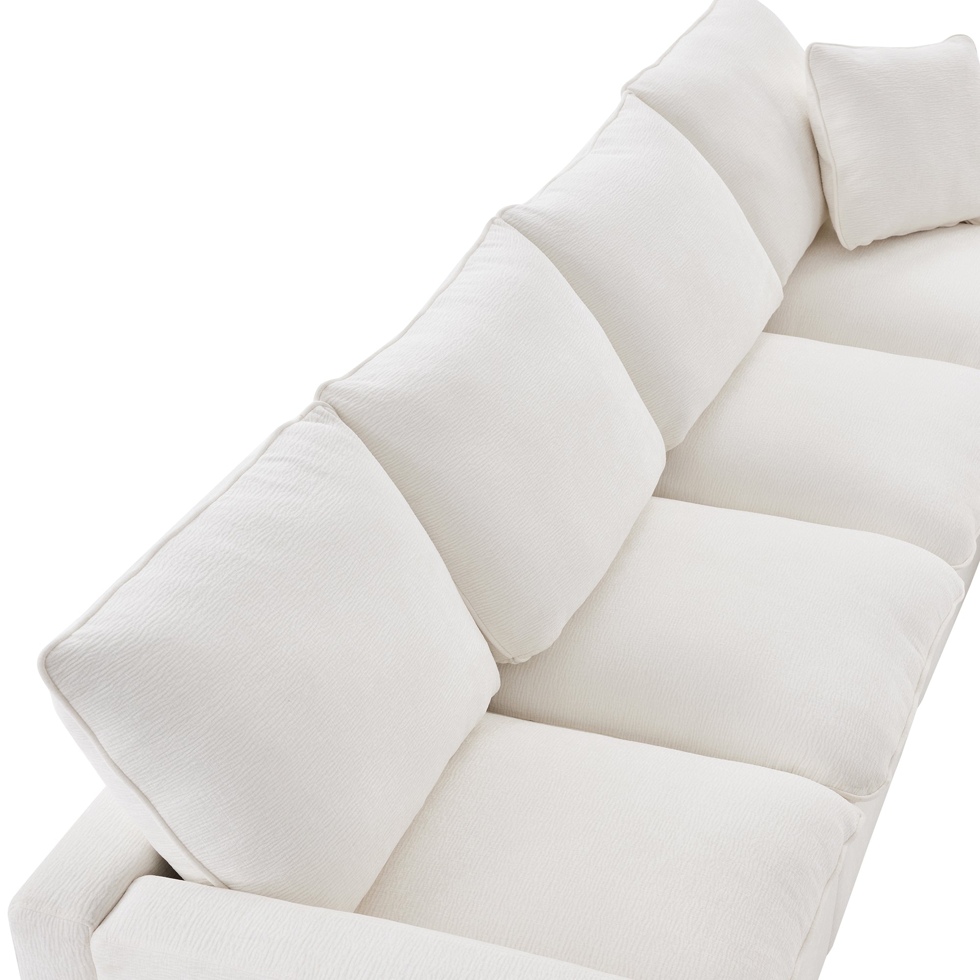 Chenille Modular U-Shape Sectional Sofa, Seats 7