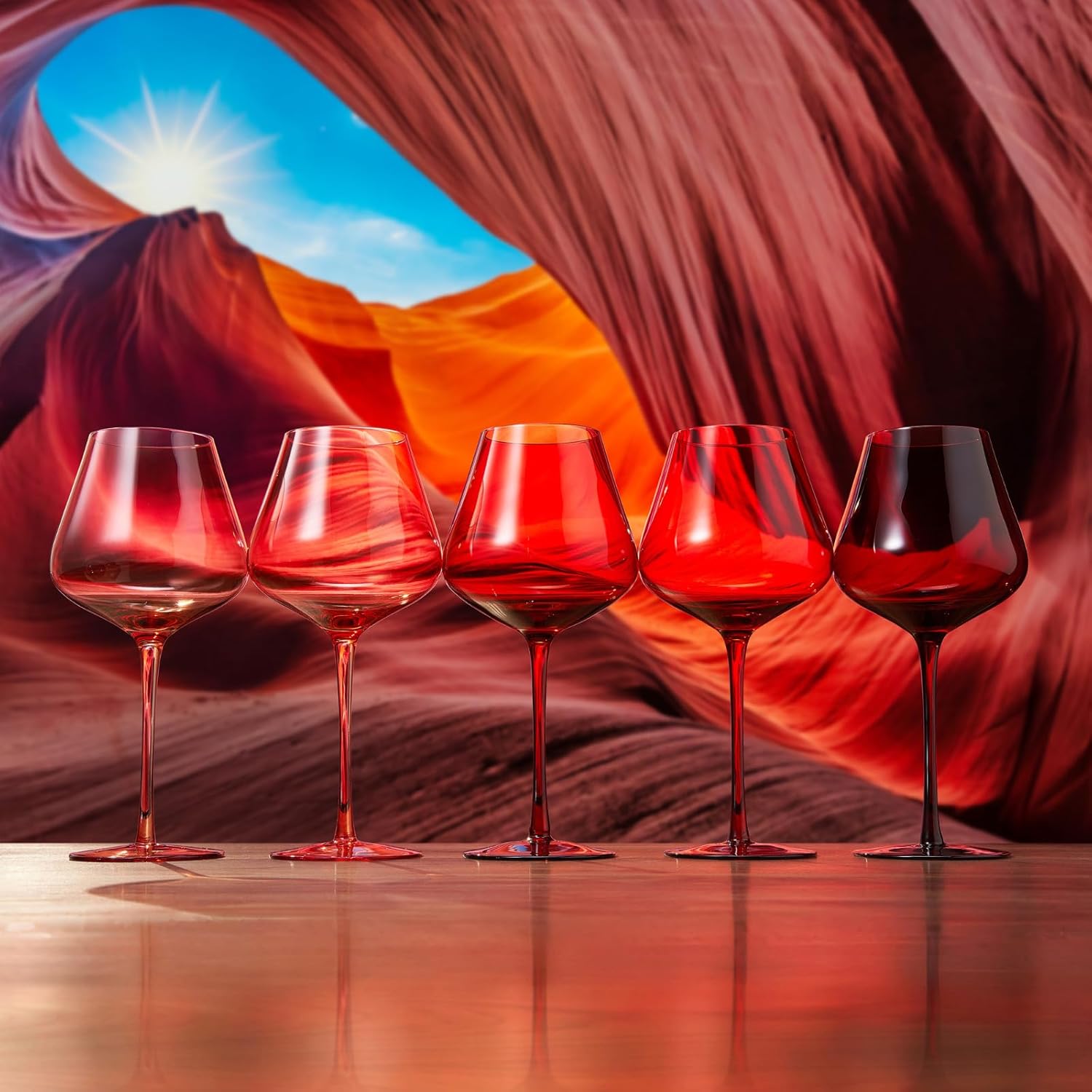 Red Rocks Wine Glass, Set of 5