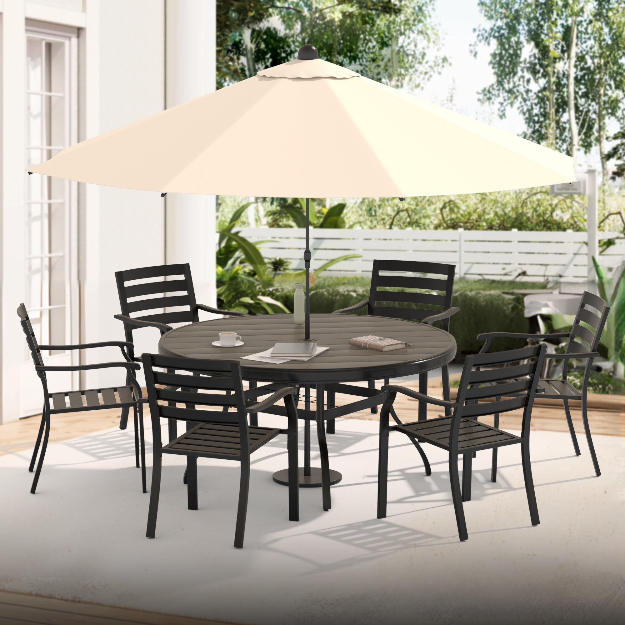 Vireo Outdoor Round Patio Dining Table