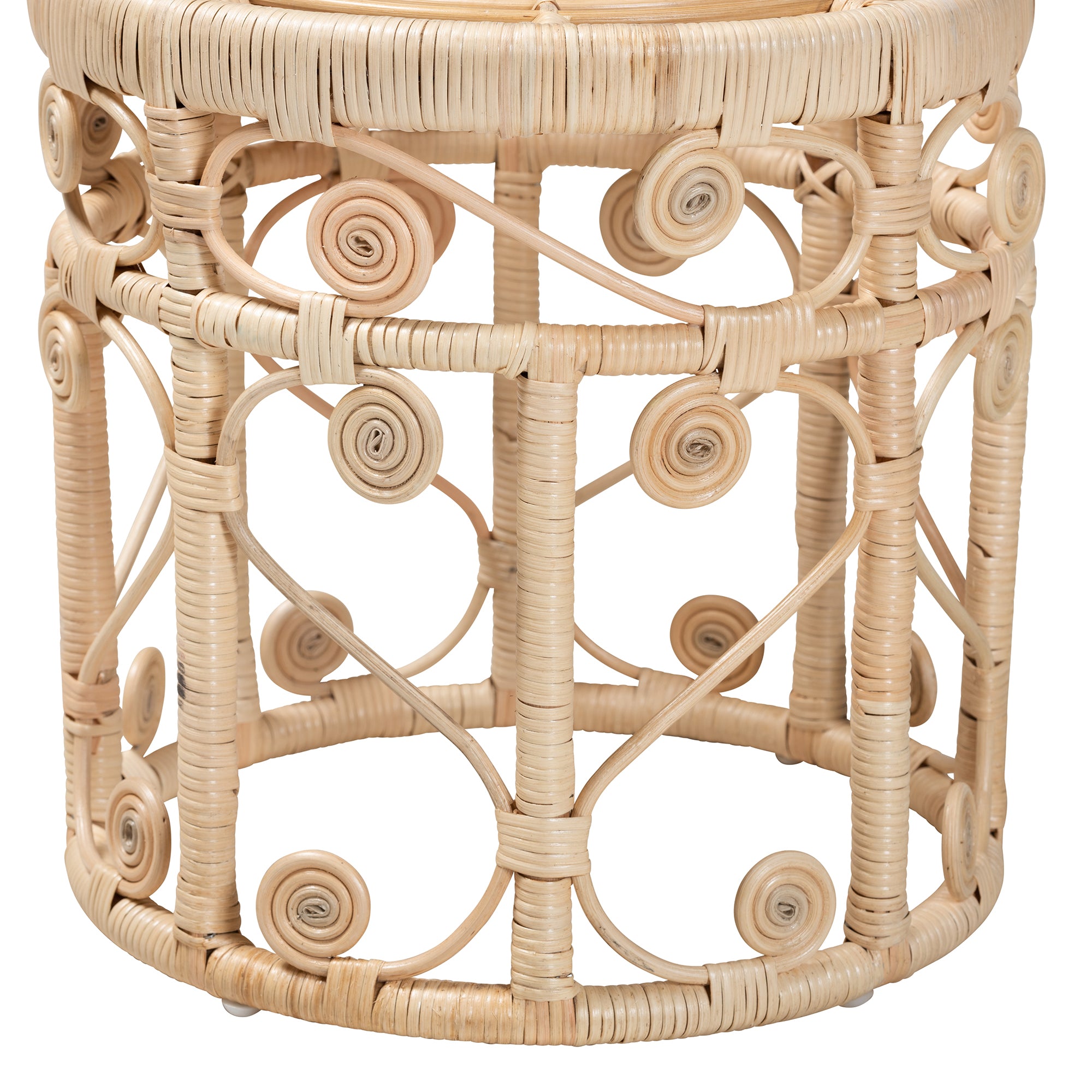 Binay Rattan 2-Piece Nesting End Table Set