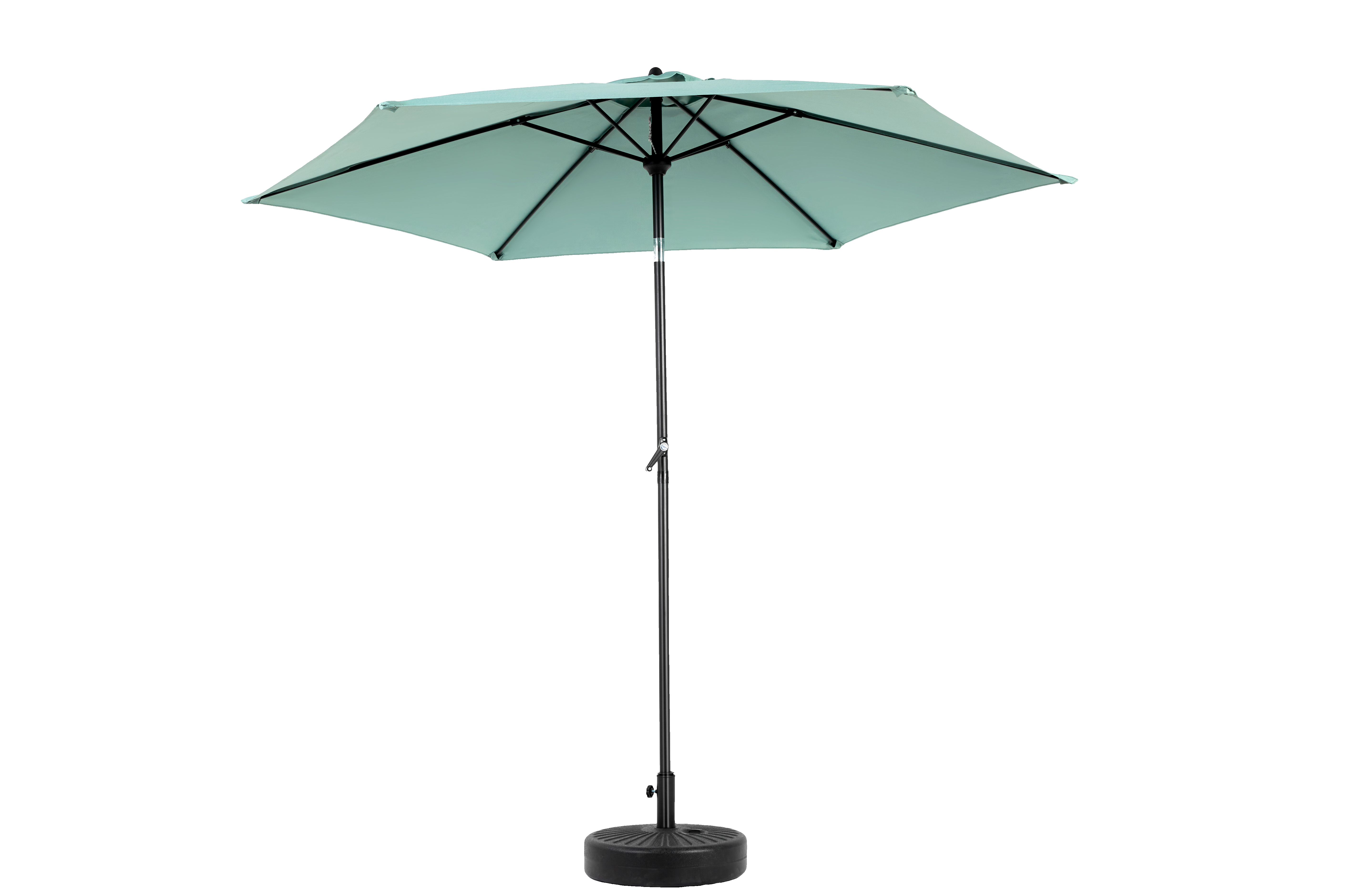 9' Outdoor Patio Umbrella Outdoor Table Umbrella with Push Button Tilt and Crank, Base Not Included