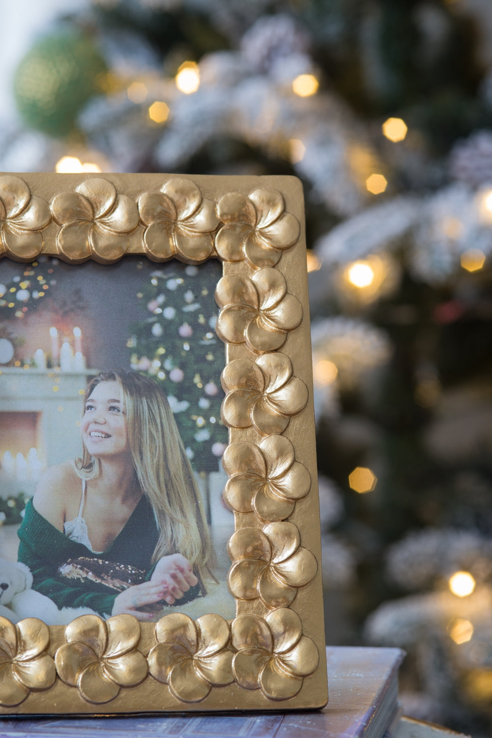 Aqueduct Photo Frame with Flower Design