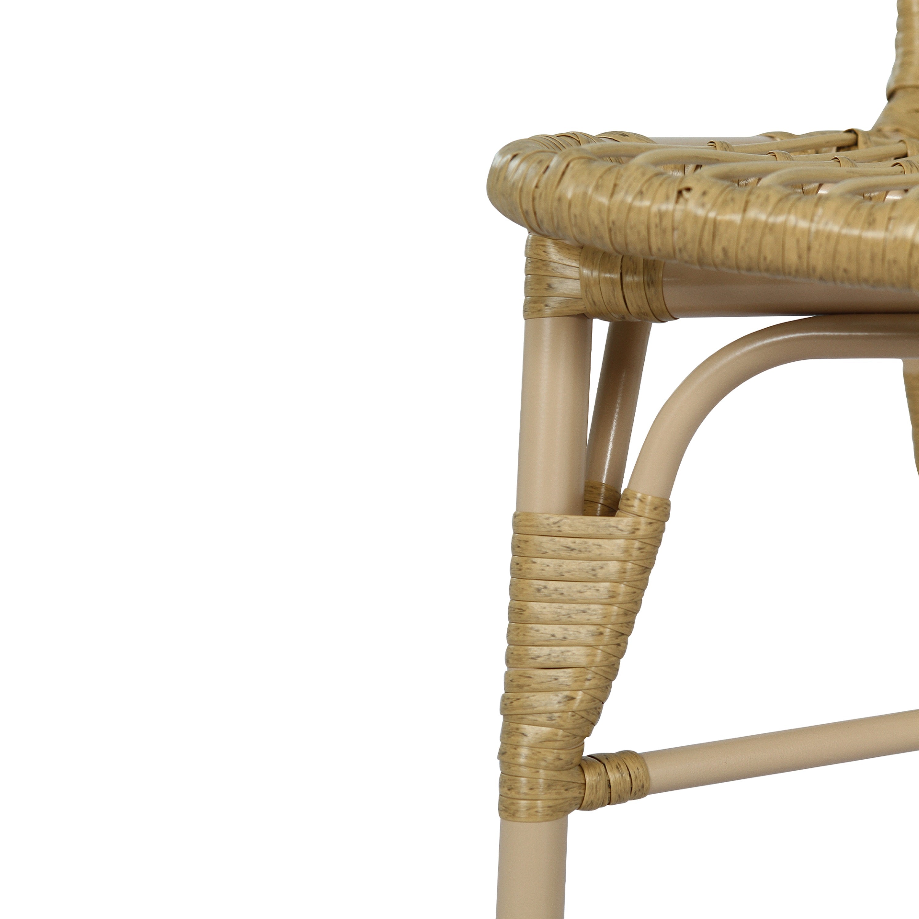 Outdoor Rattan Patio Dining Chairs, Set of 2