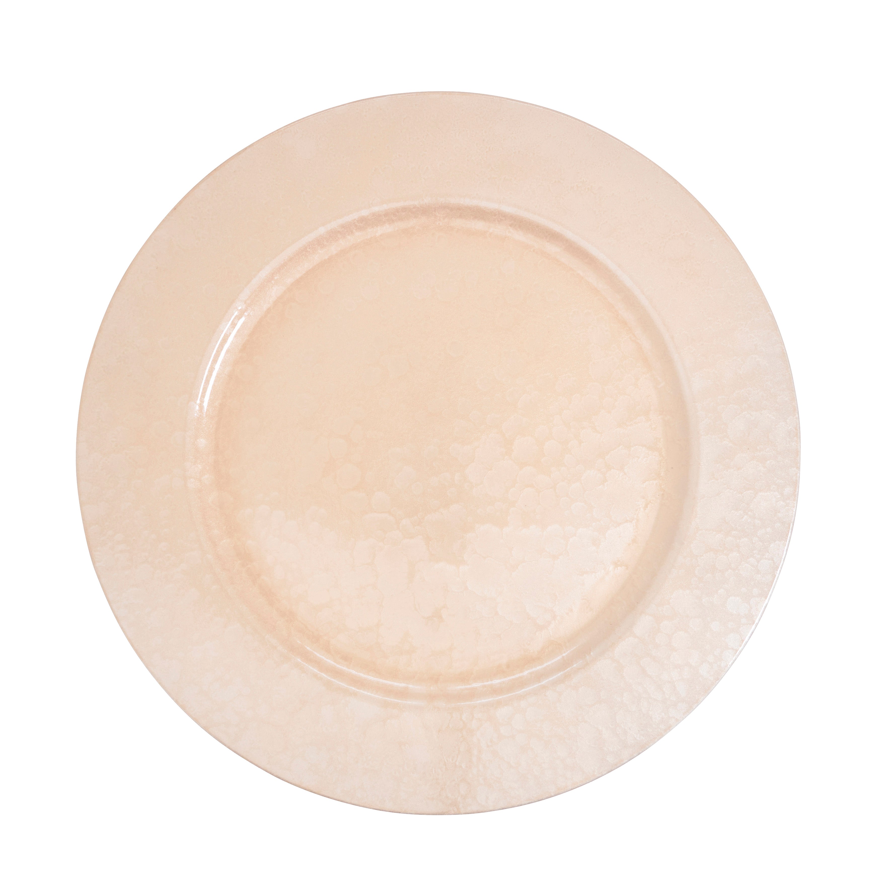 Soft Glow Faux Mother of Pearl Charger, Set of 4