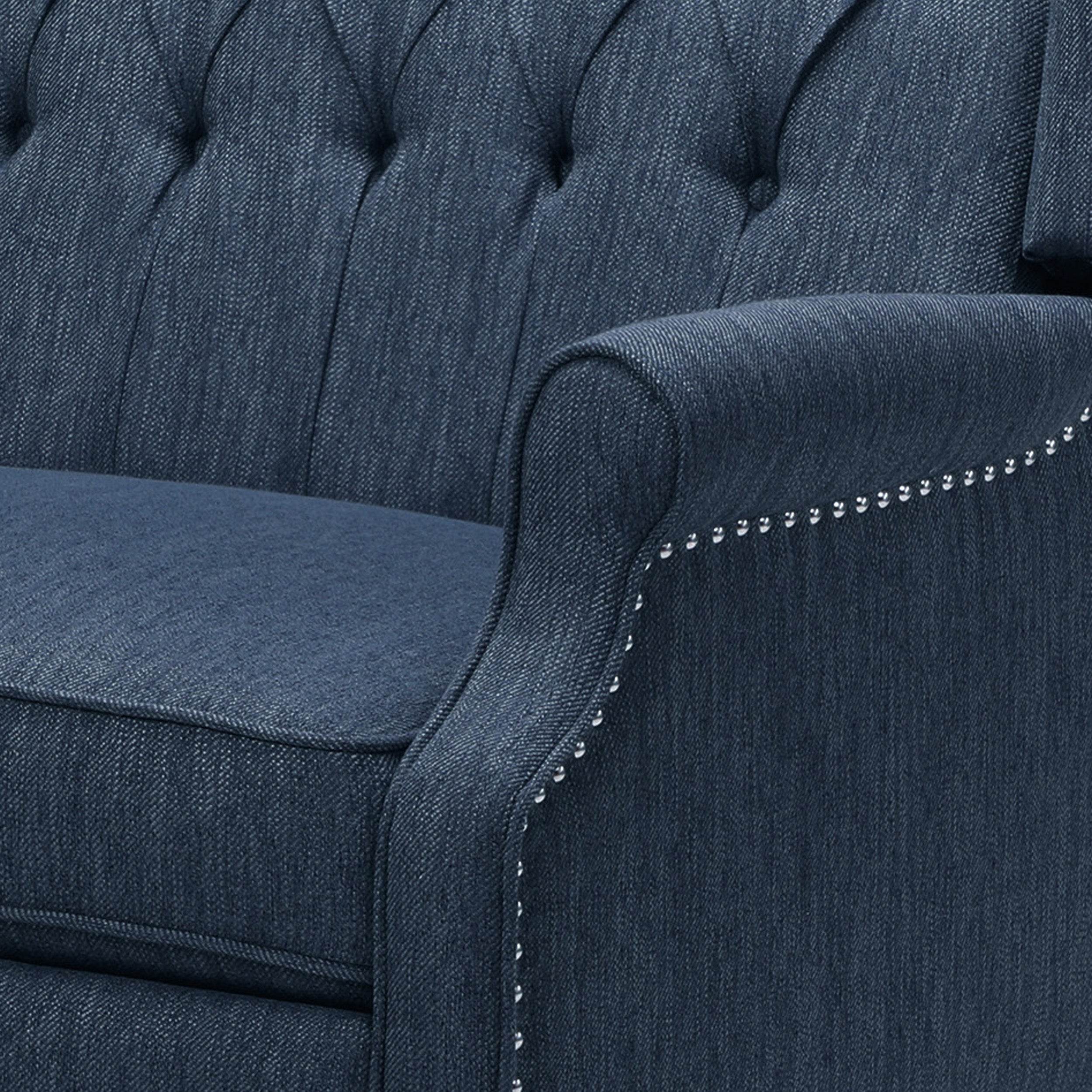 Oversized Wingback Tufted Recliner Accent Chair