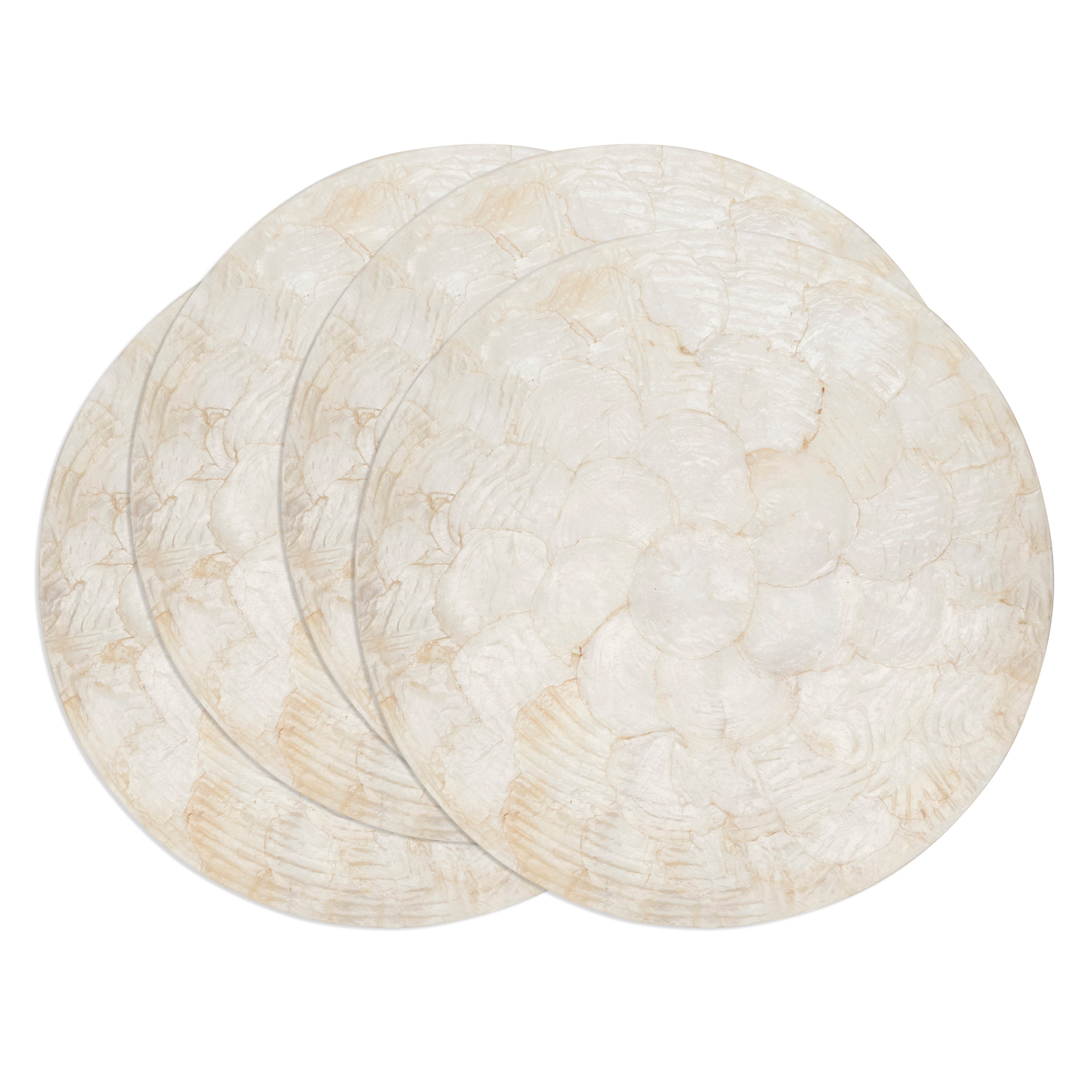 Wavy Capiz Shell Placemat, Set of 4