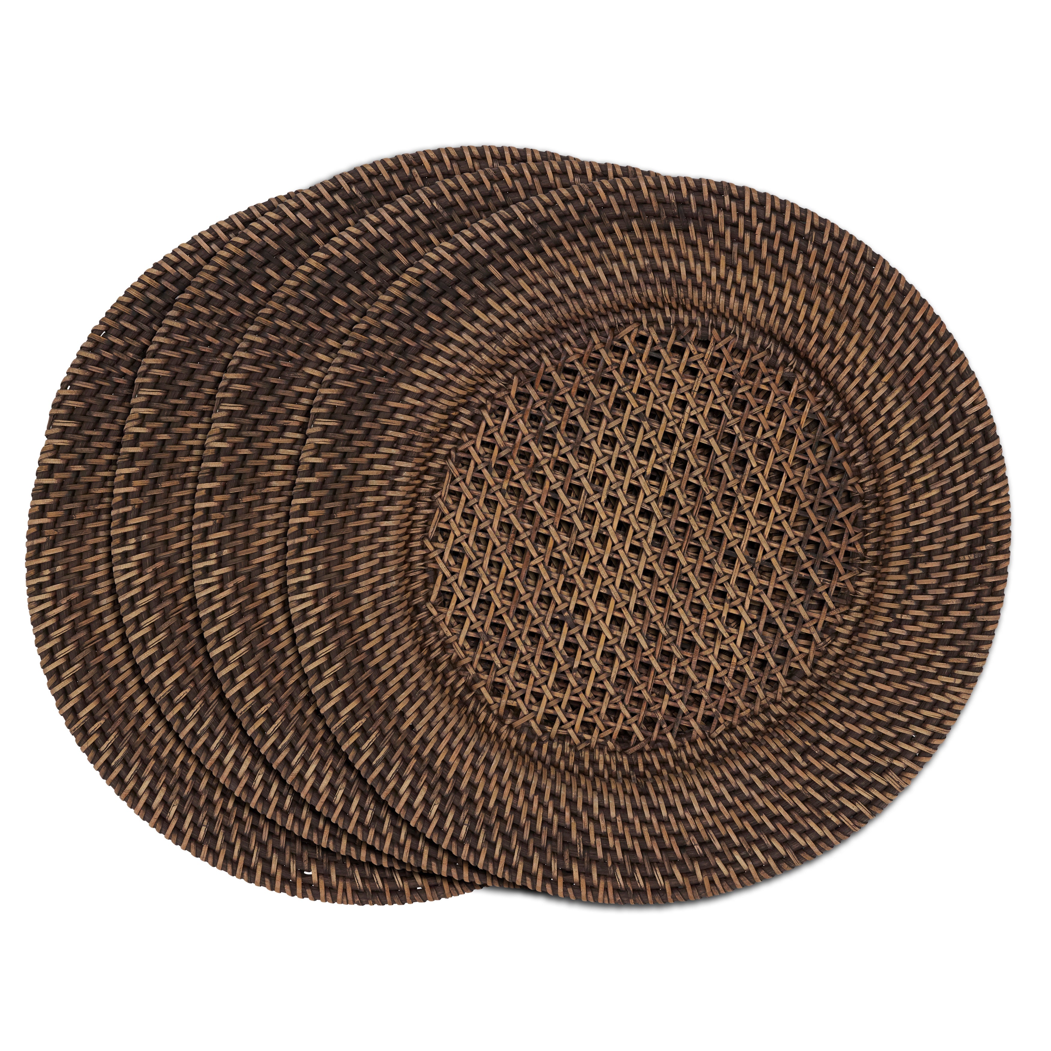 Handmade Rattan Charger, Set of 4