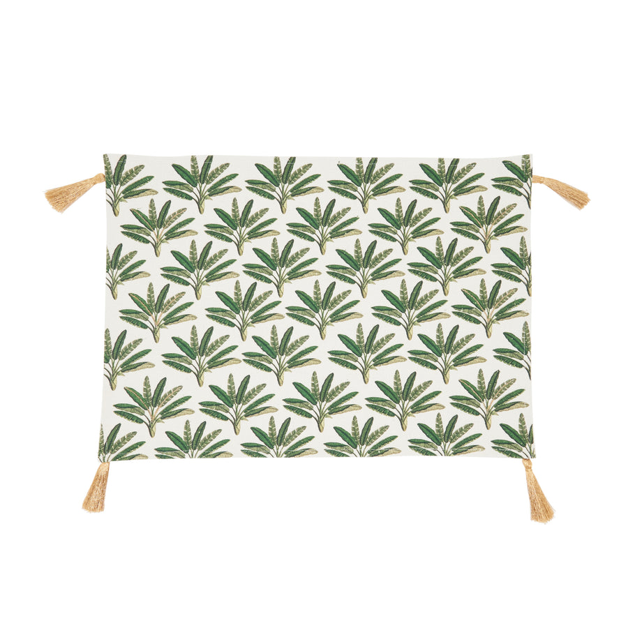 Palm Tree Placemat, Set of 4, Green
