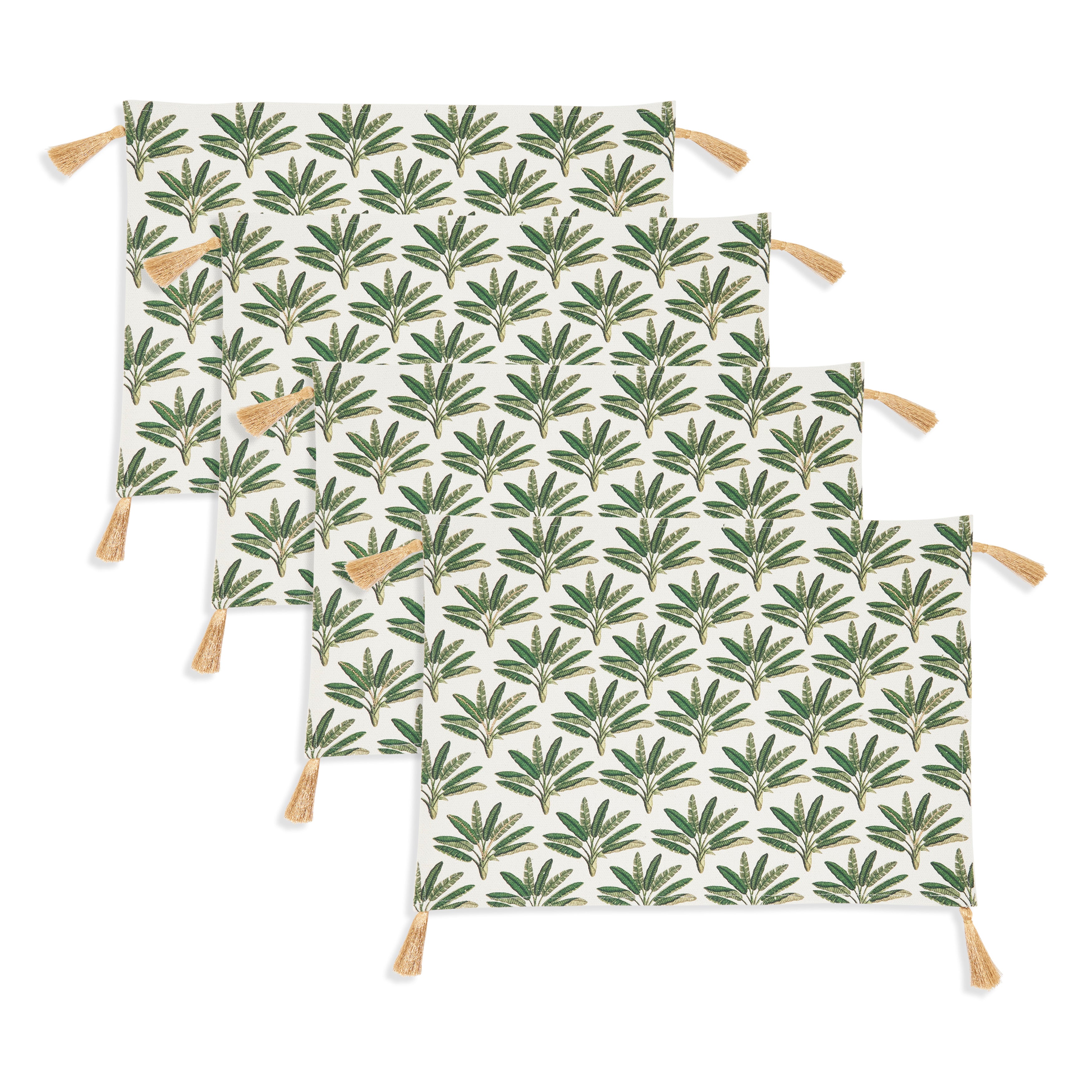 Palm Tree Placemat, Set of 4, Green