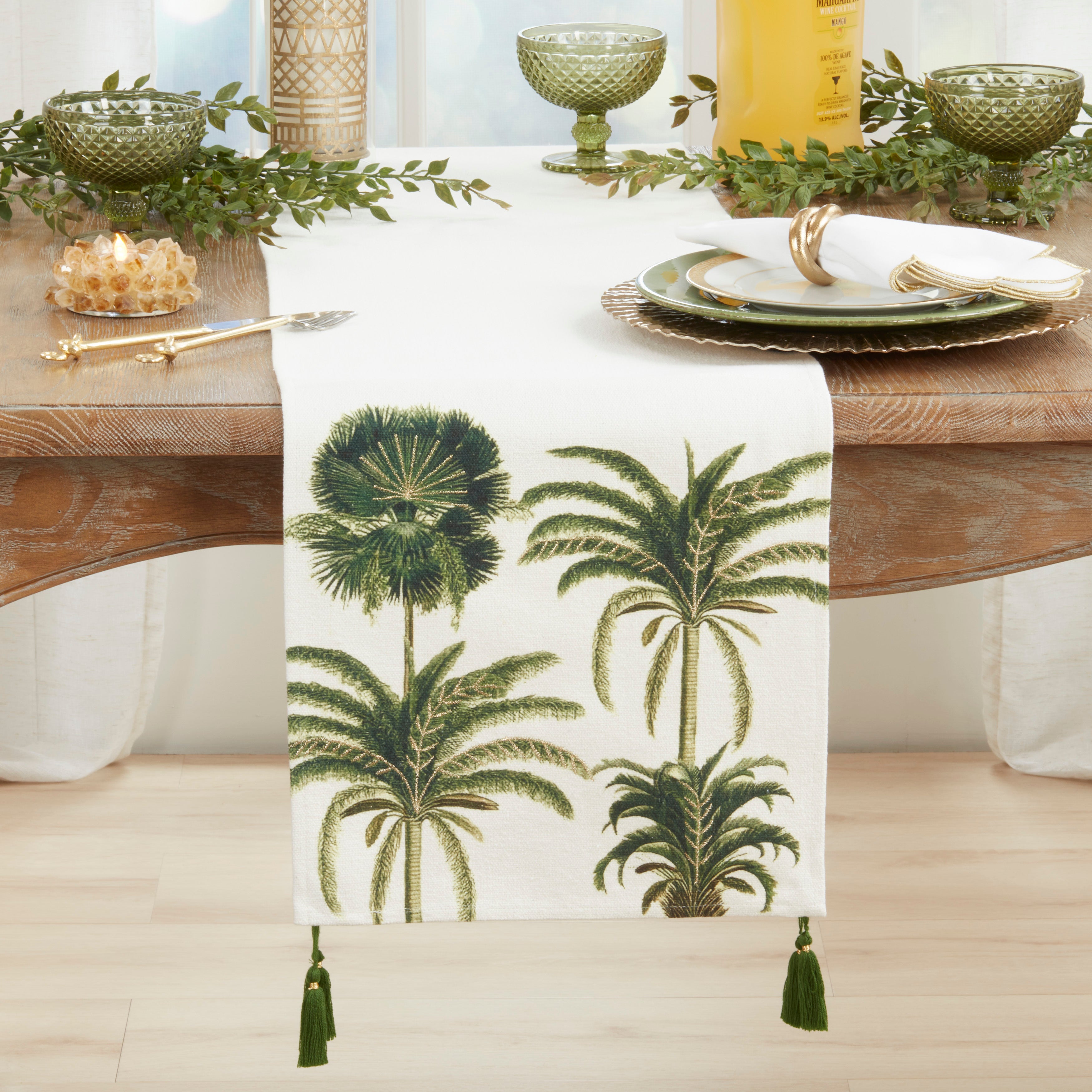 Palm Tree Table Runner