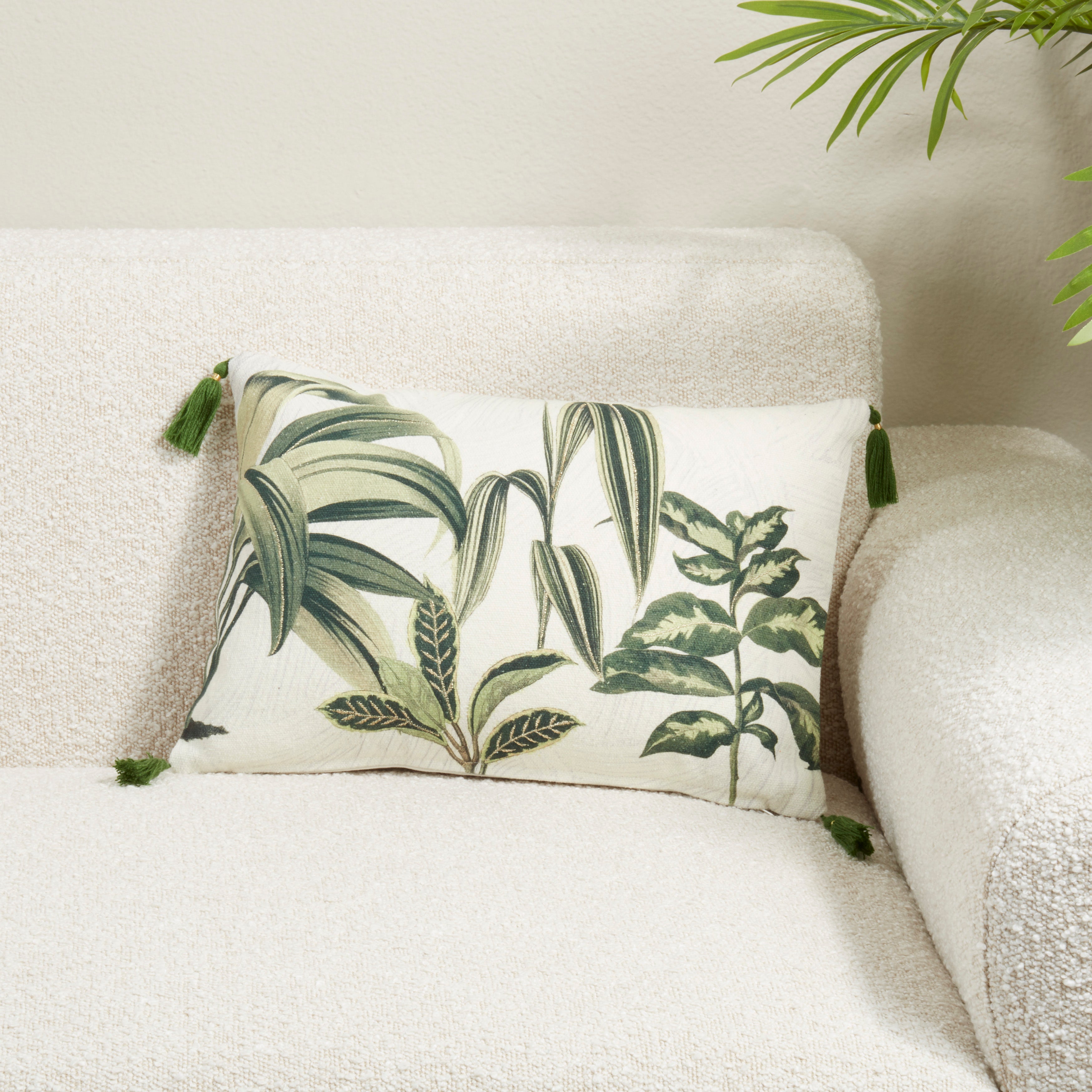Palm Tree Poly Filled Throw Pillow