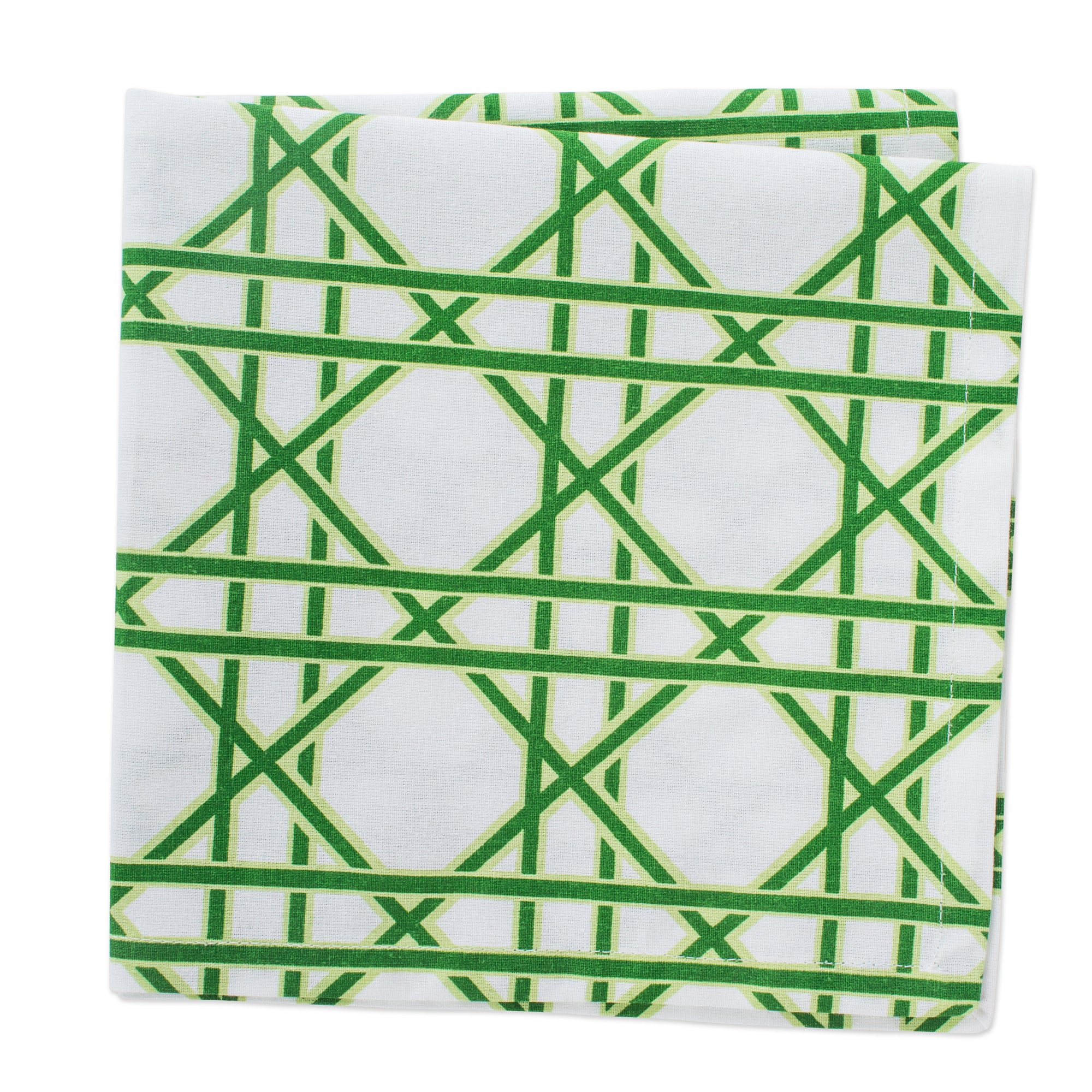 DII Cane Print Cotton Dinner Napkin 4-Piece Set