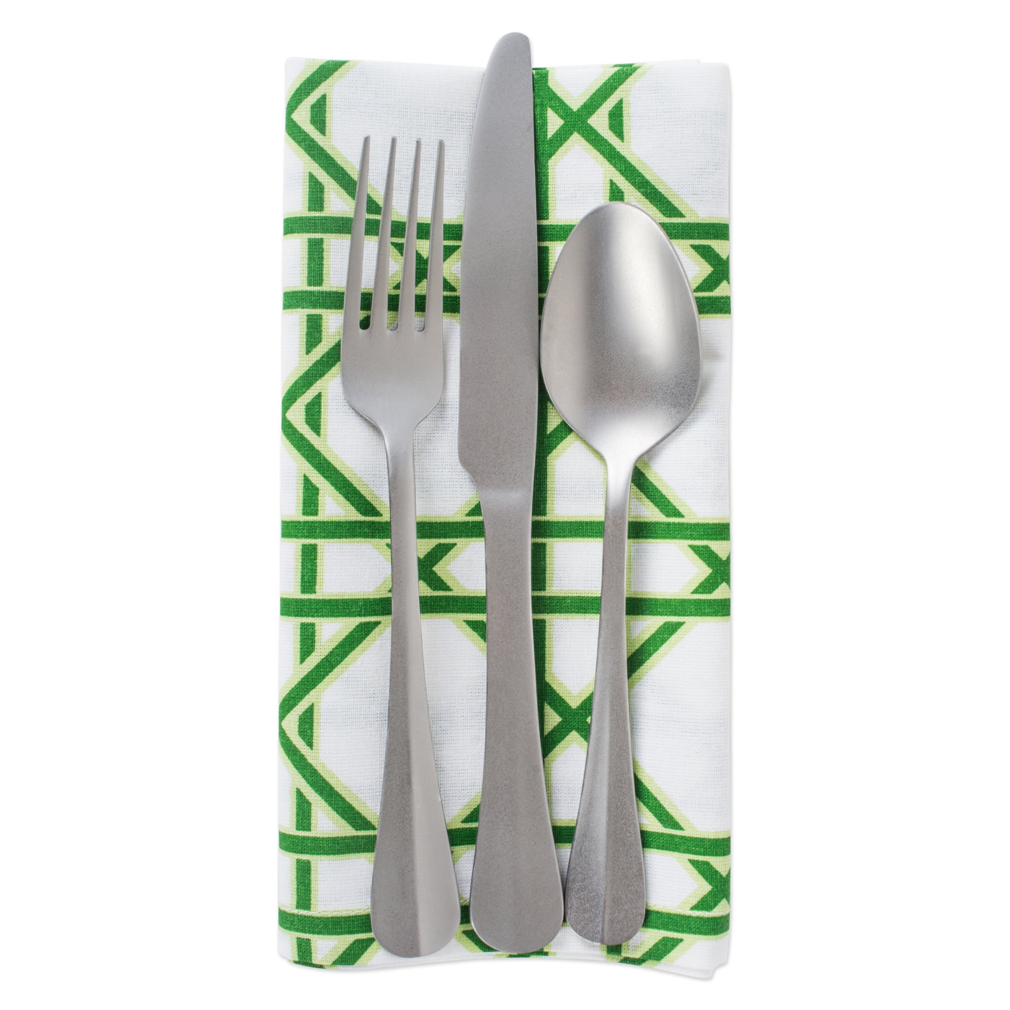 DII Cane Print Cotton Dinner Napkin 4-Piece Set