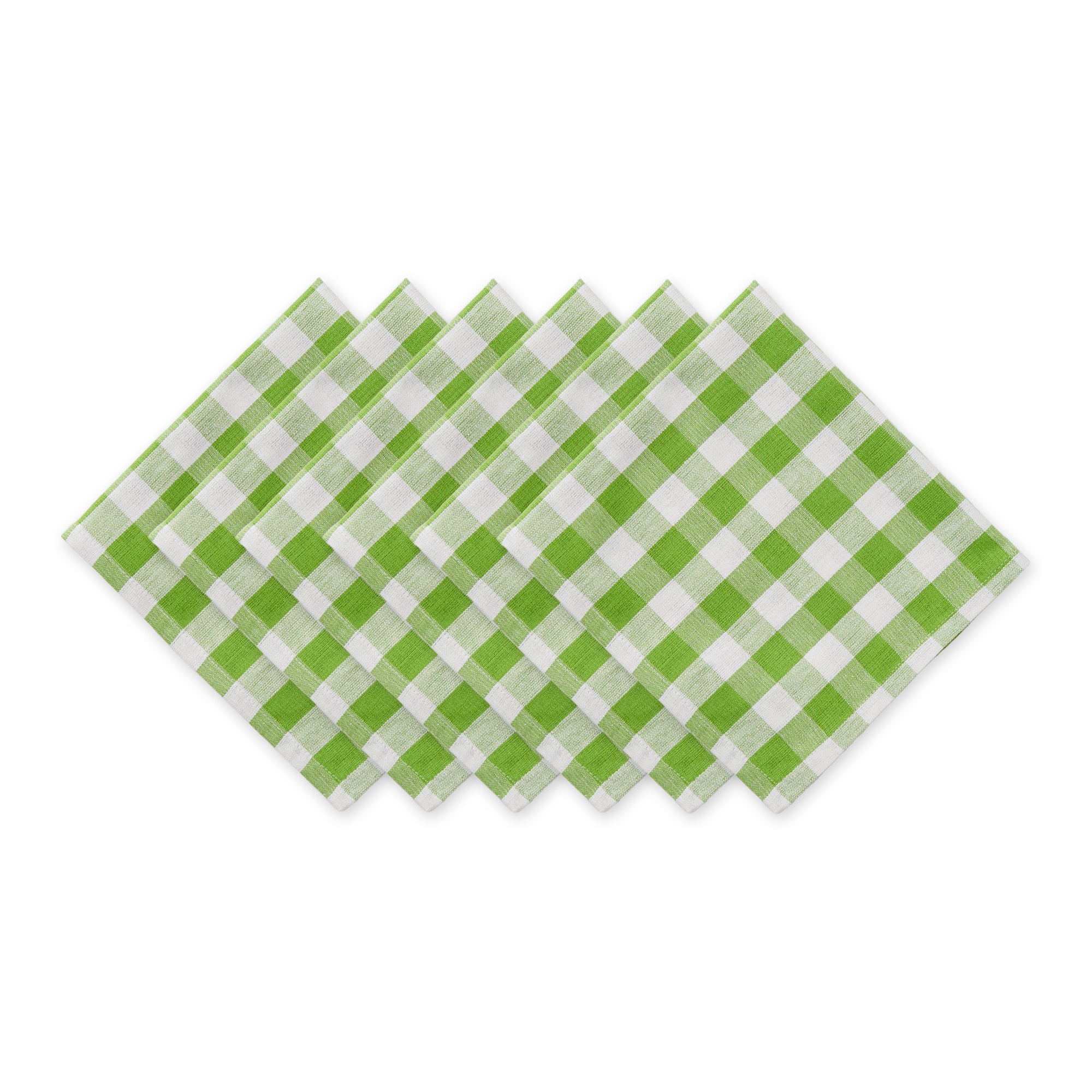 DII Checkers Cotton Dinner Napkin 6-Piece Set