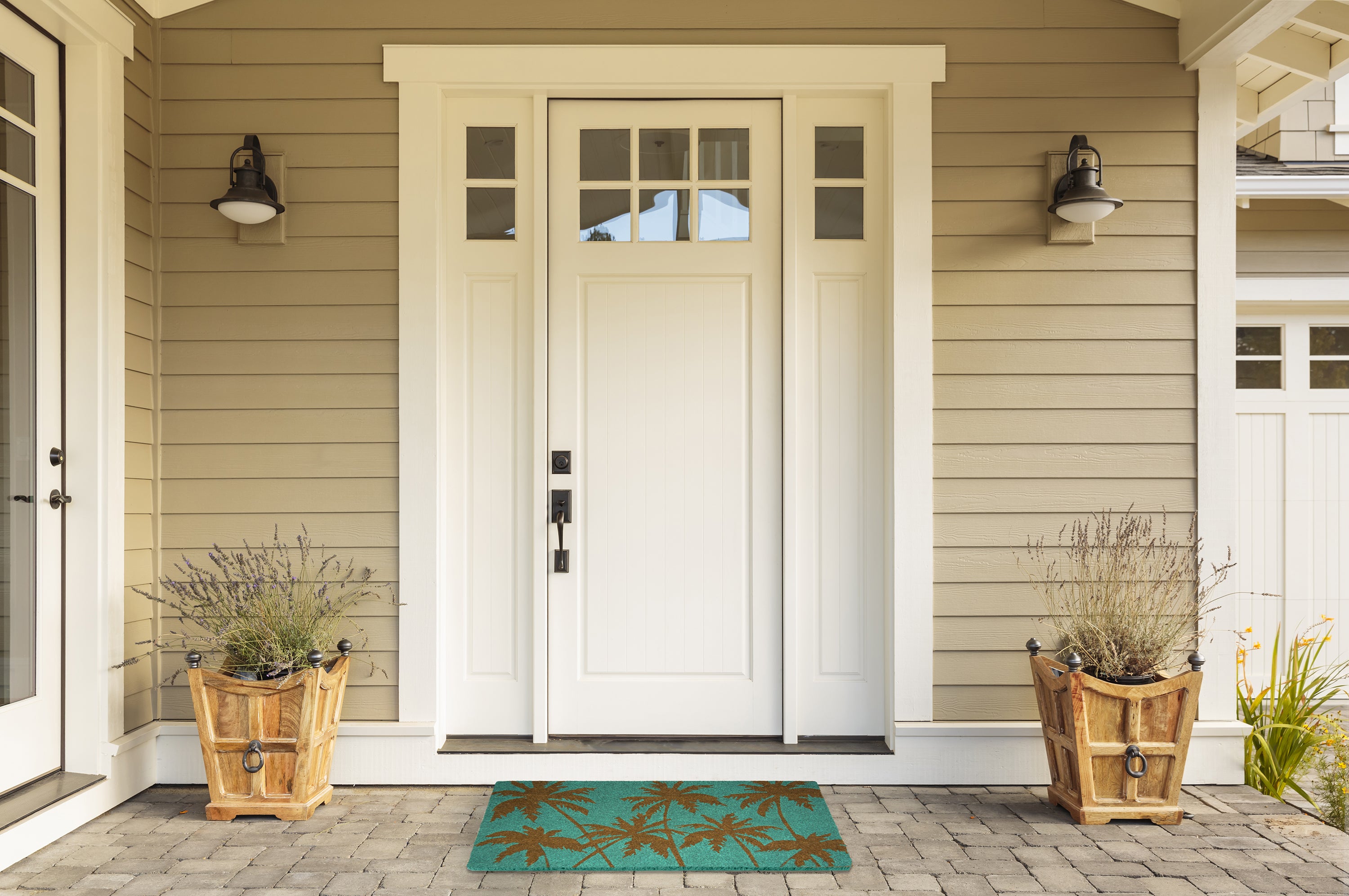 DII Palm Beach Doormat, Non-Slip PVC Backing