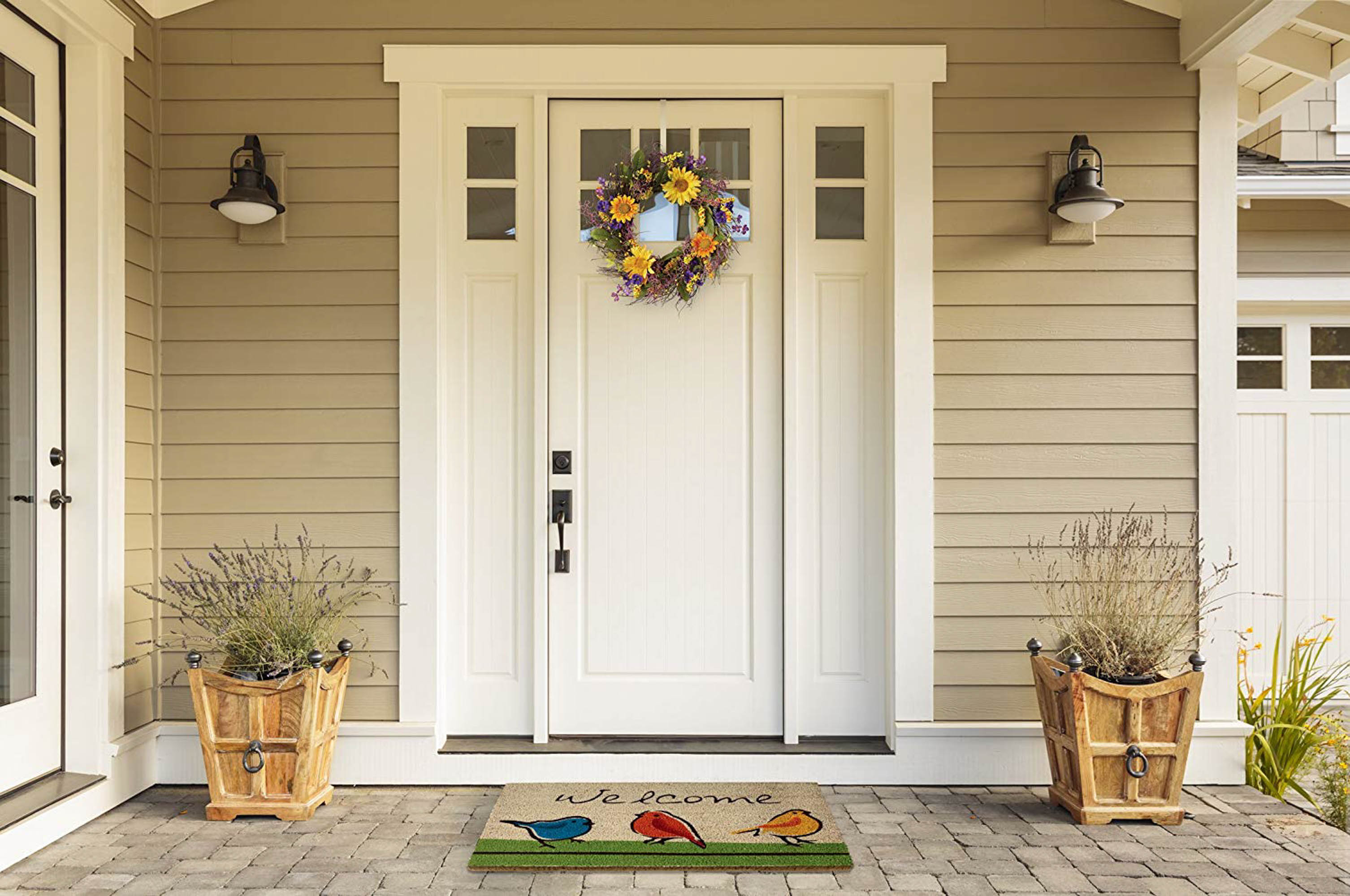DII Natural Coir Doormat Outdoor Welcome Mat, For the Birds