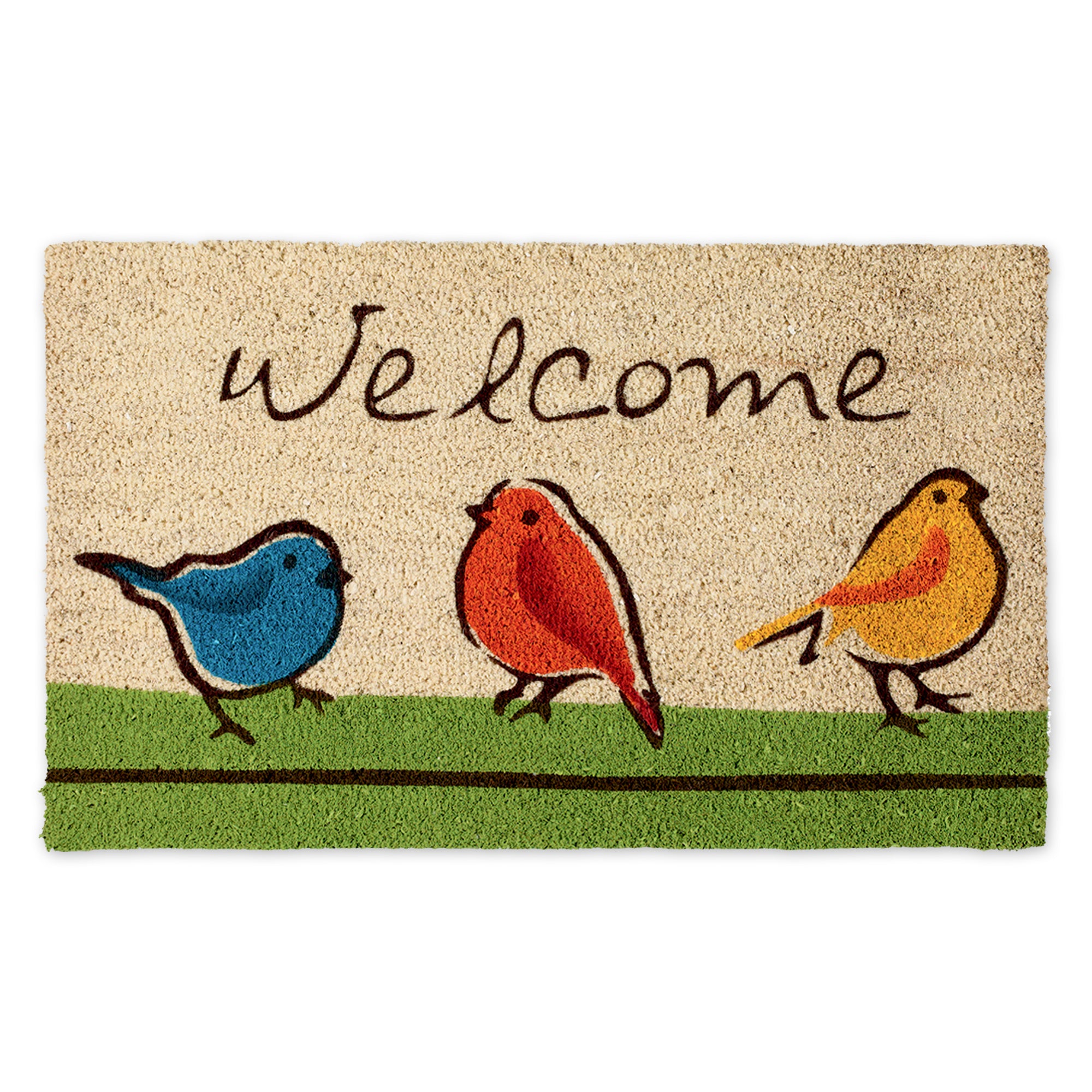 DII Natural Coir Doormat Outdoor Welcome Mat, For the Birds