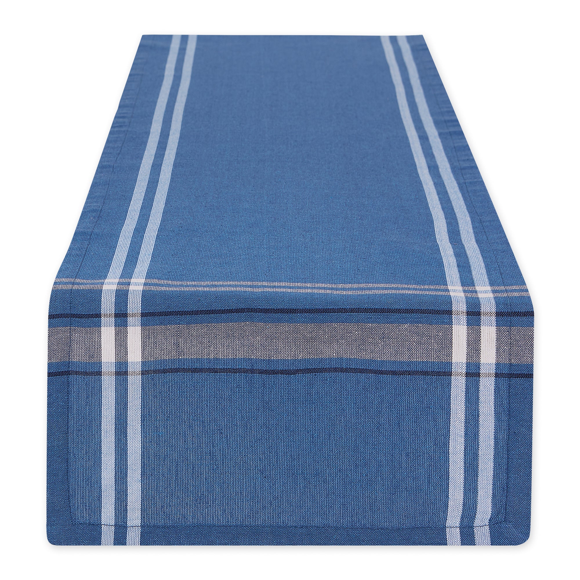 DII Chambray French Stripe Cotton Table Runner