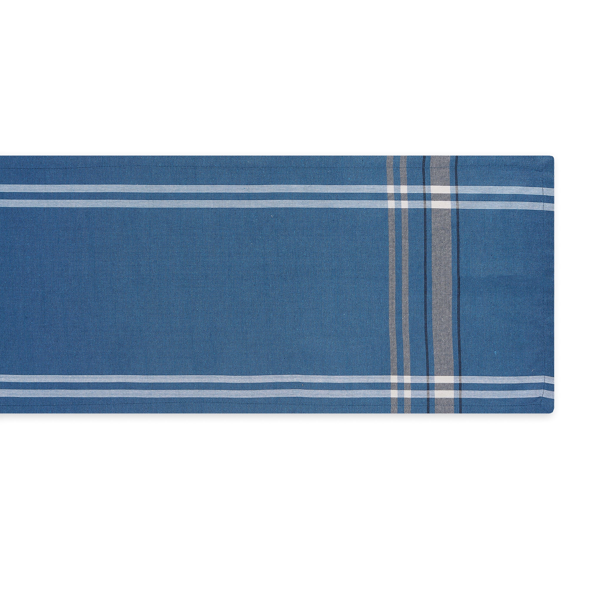 DII Chambray French Stripe Cotton Table Runner
