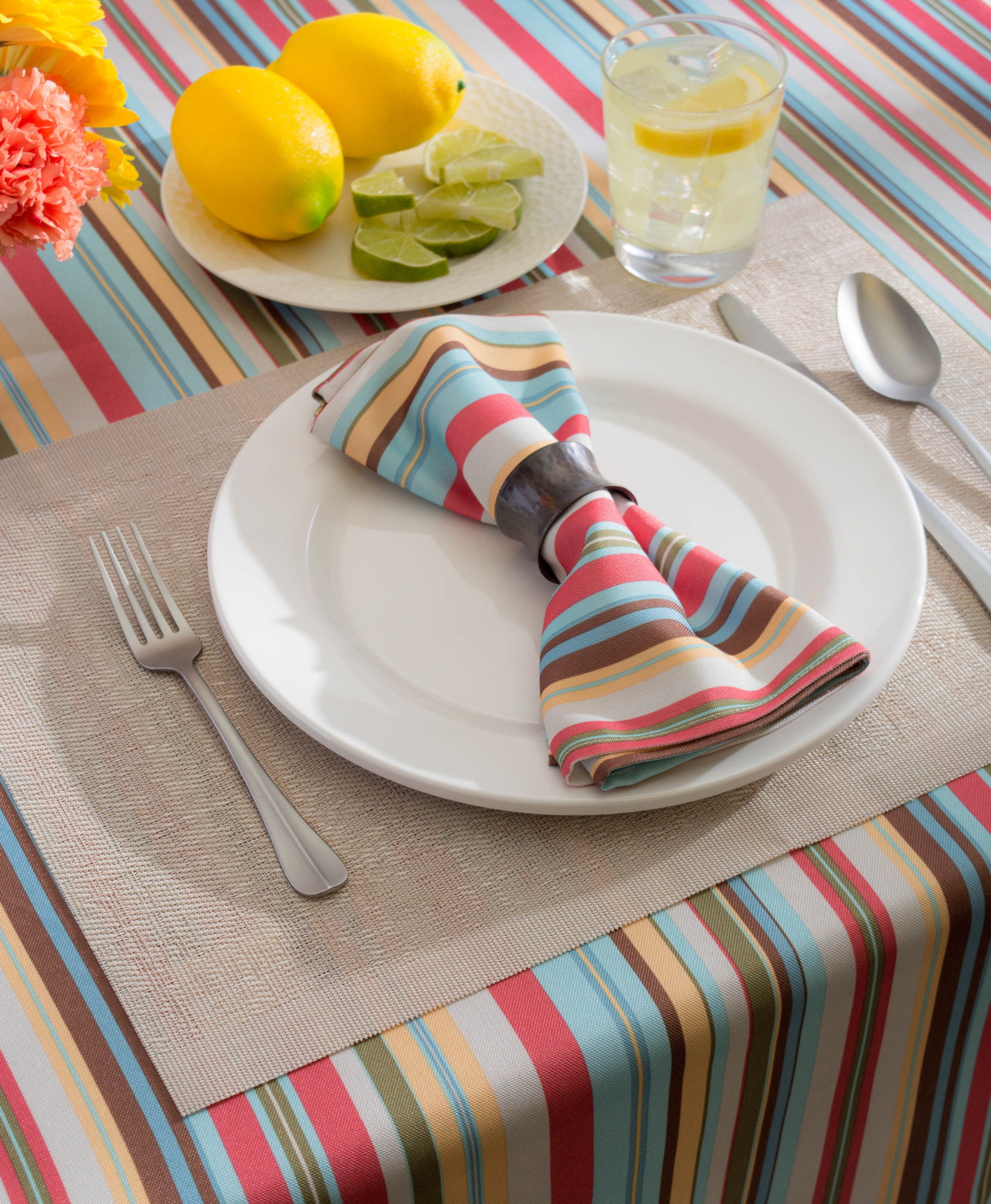 Summer Stripe Outdoor Rectangle Tablecloth