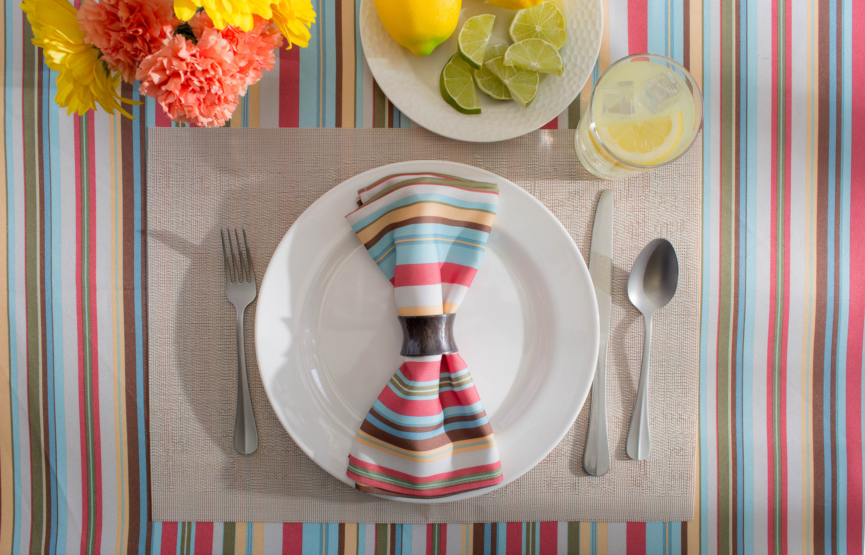 Summer Stripe Outdoor Rectangle Tablecloth