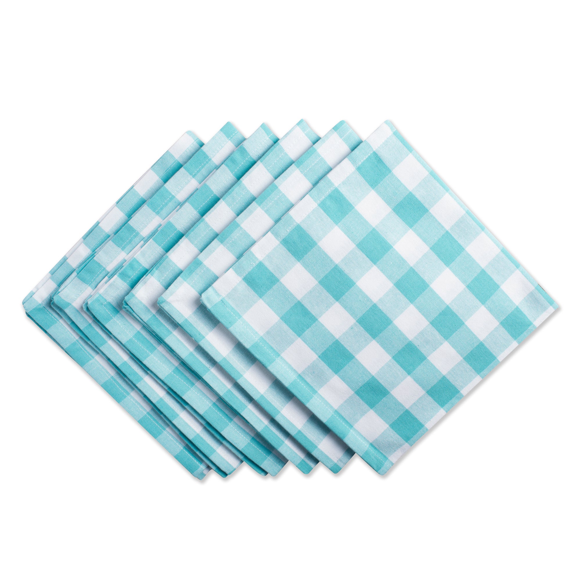 DII Checkers Cotton Dinner Napkin 6-Piece Set