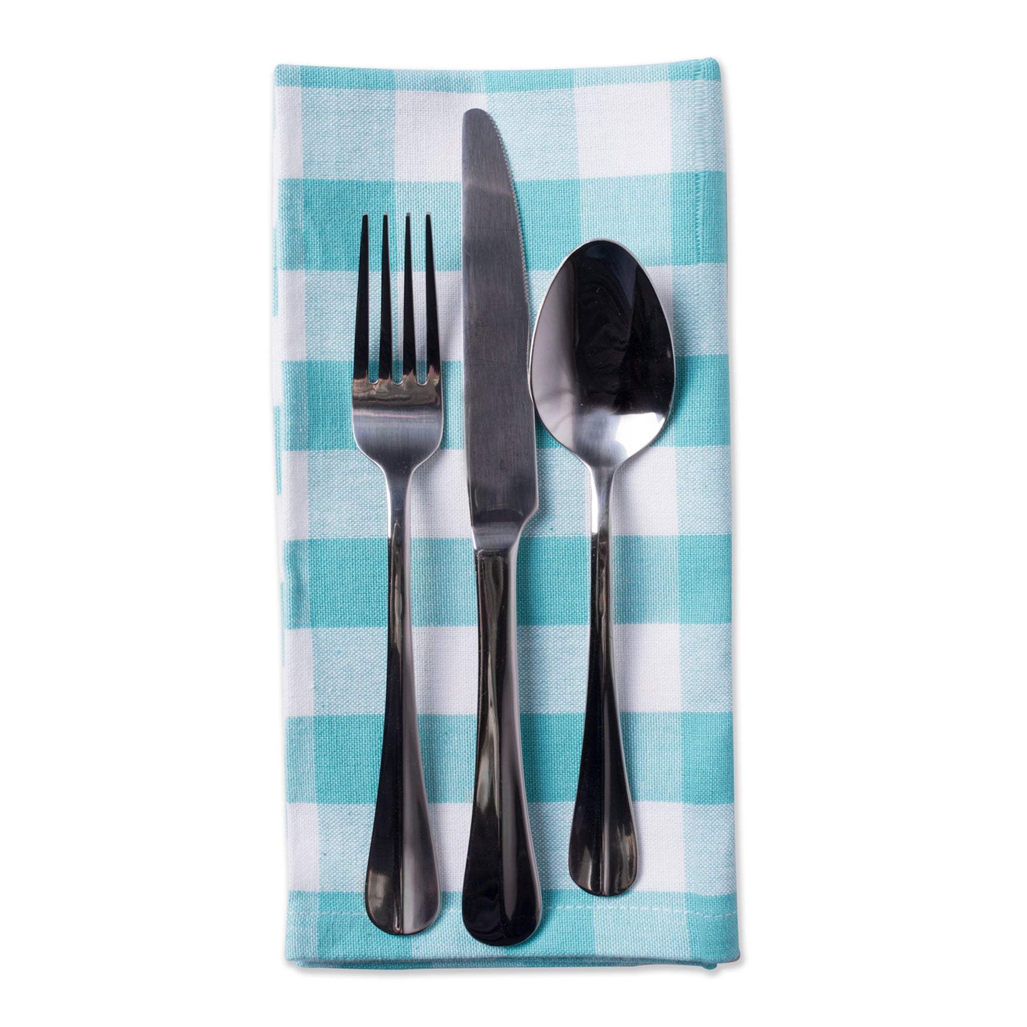 DII Checkers Cotton Dinner Napkin 6-Piece Set