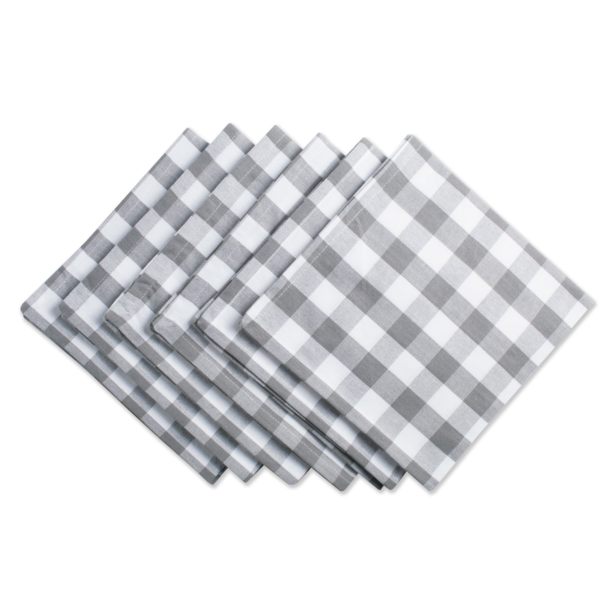 DII Checkers Cotton Dinner Napkin 6-Piece Set
