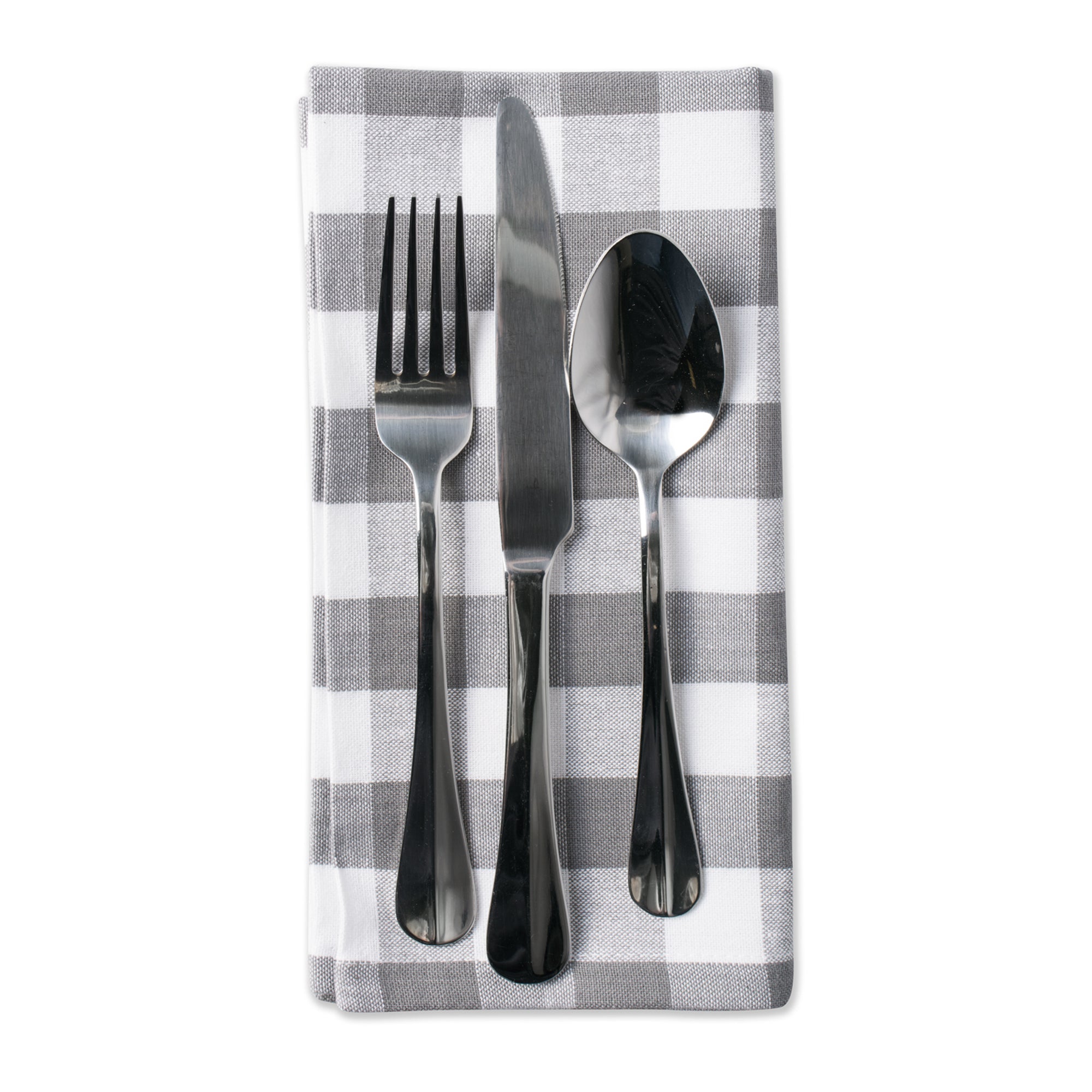 DII Checkers Cotton Dinner Napkin 6-Piece Set