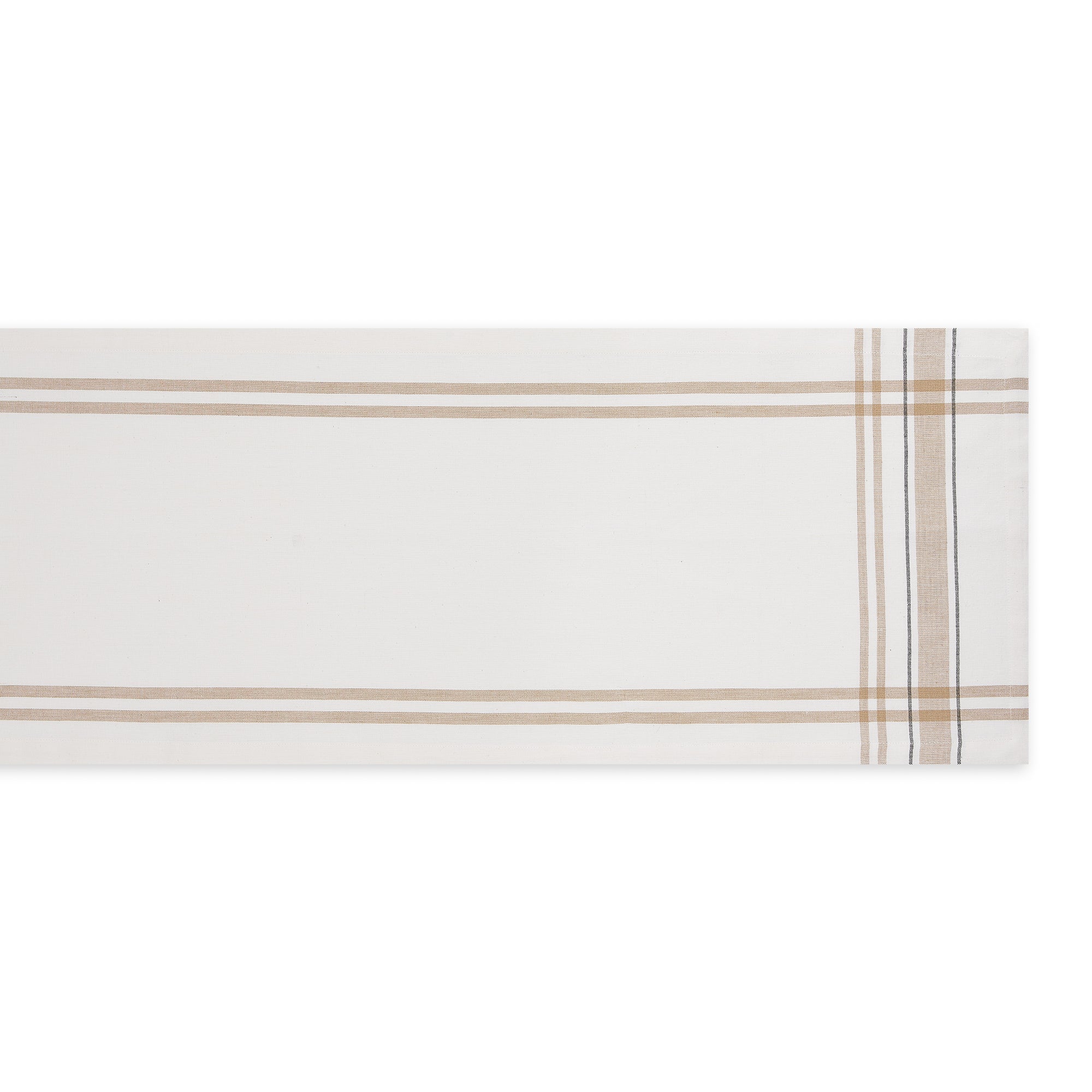 DII Chambray French Stripe Cotton Table Runner