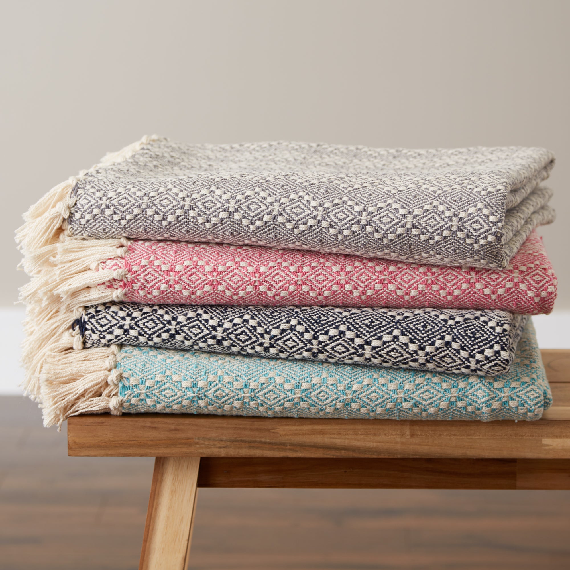 Gray Diamond Throw